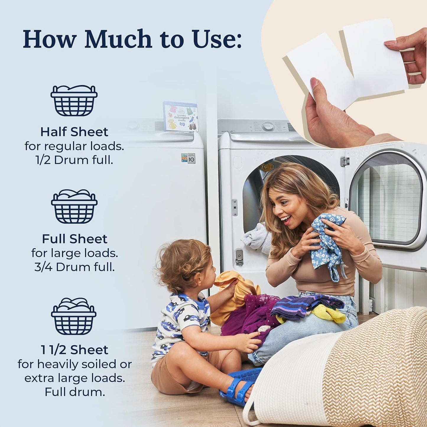 Miss Mouth’s Messy Eater Stain Treater Stain & Suds Duo Pack - 3 Pack Spray and 30 Pack Detergent Sheet bundle - Newborn & Baby Essentials - Food, Grease, Coffee Off Laundry, Underwear, Fabric