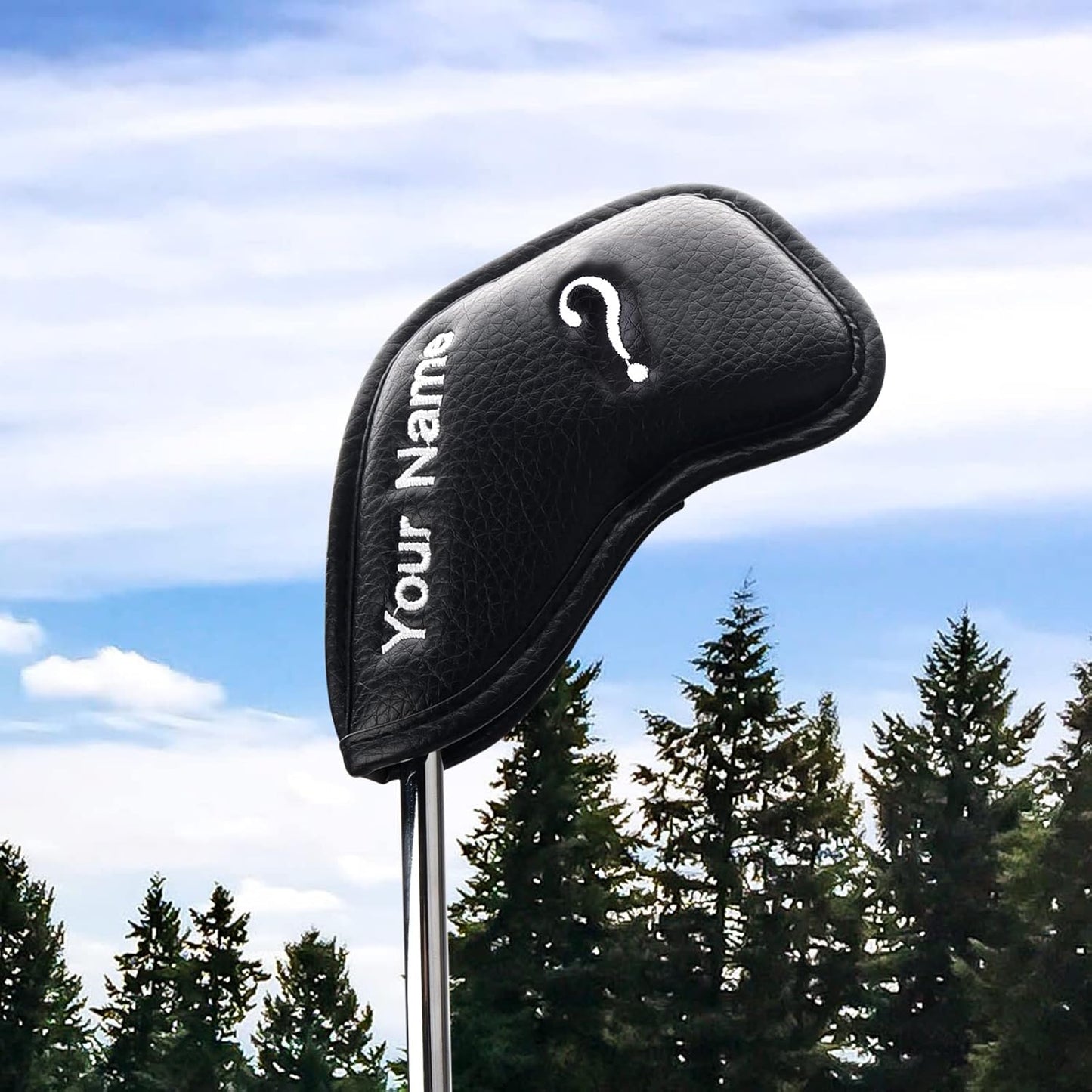 CRAFTSMAN GOLF 12pcs or 1pc Thick Synthetic Leather Golf Iron Head Covers Set Headcover Fit All Brands Callaway Ping Taylormade Cobra Etc. Also Custom Name