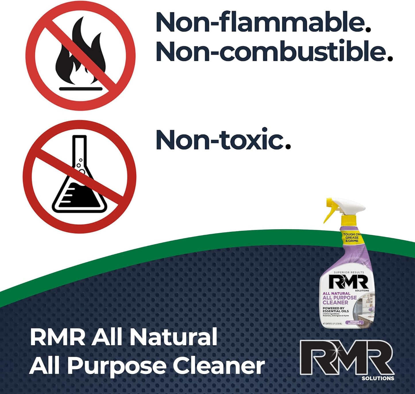 RMR All Natural All-Purpose Cleaner - Non-Toxic, Rinse-Free Multipurpose Cleaning Supplies, Biodegradable 30-Ounce Spray, Modern Botanical Scent