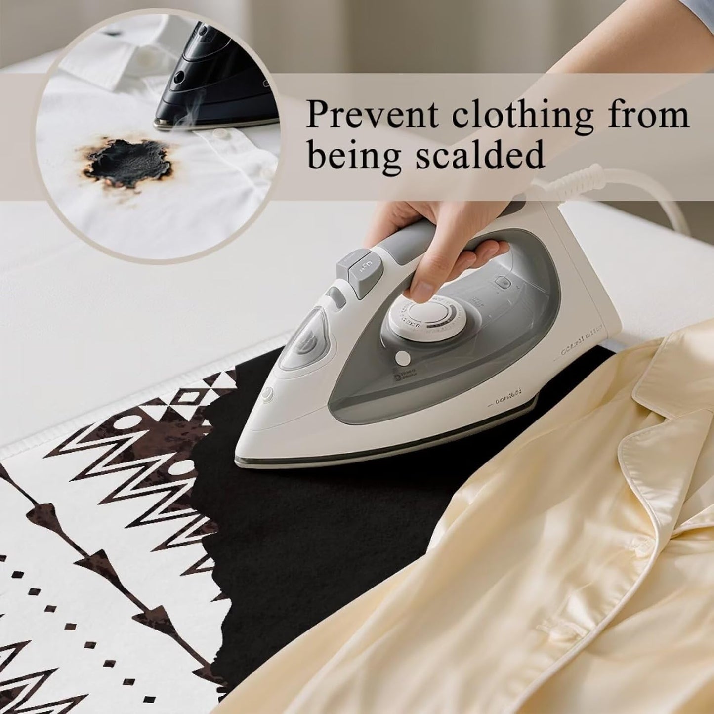 Aztec Print Ironing Mat Portable Ironing Pad Blanket for Table Top Heat Resistance Foldable Lightweight 32 x 16 Inch Small Ironing Pads for Washer,Dryer,Countertop