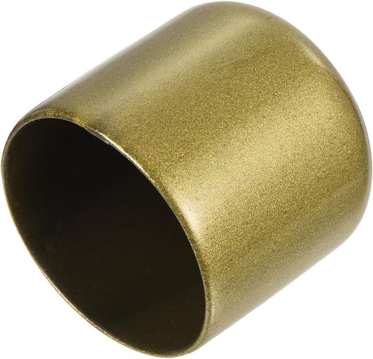 uxcell 20pcs Rubber End Caps 33mm ID Vinyl Round Tube Bolt Cap Cover Thread Protectors Gold