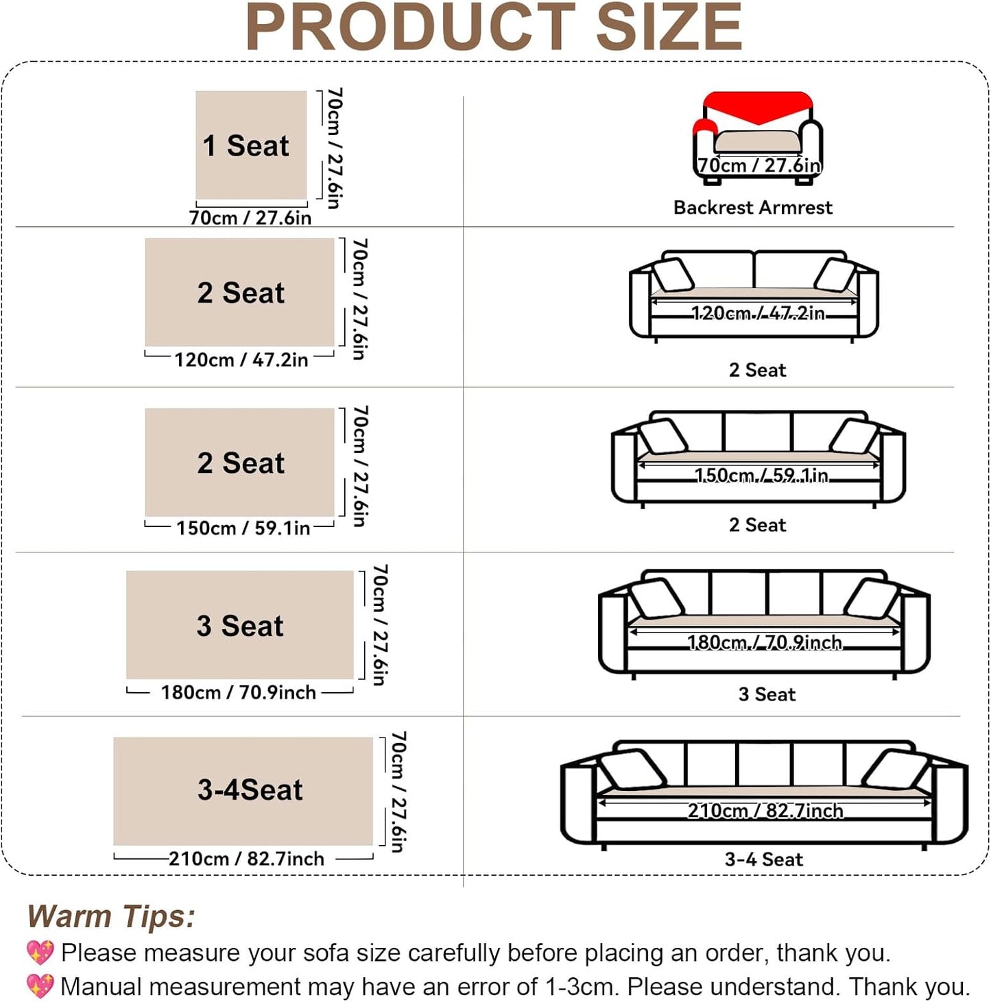 OTOB Couch Covers for 3 Cushion Couch Sofa Pet Friendly, Washable & Non Slip Geometric Jacquard Modern Plush Fuzzy Sofa Slipcovers Protector, All Season Soft Pet Couch Cover (White, 27.6"x82.7")