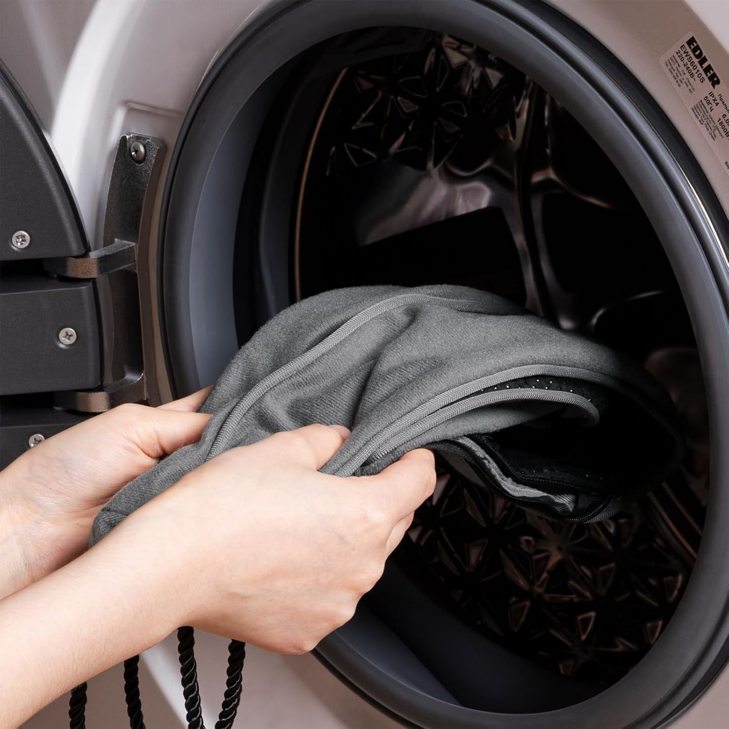 Sunolga 2-Pack 36" Door Draft Stopper Blocks Hot and Cold Air with Removable Washable Cover for Gaps Up to 3", All-Season Seal for Noise, Wind, Door Sweep for Bottom of Door, Home Essentials, Gray