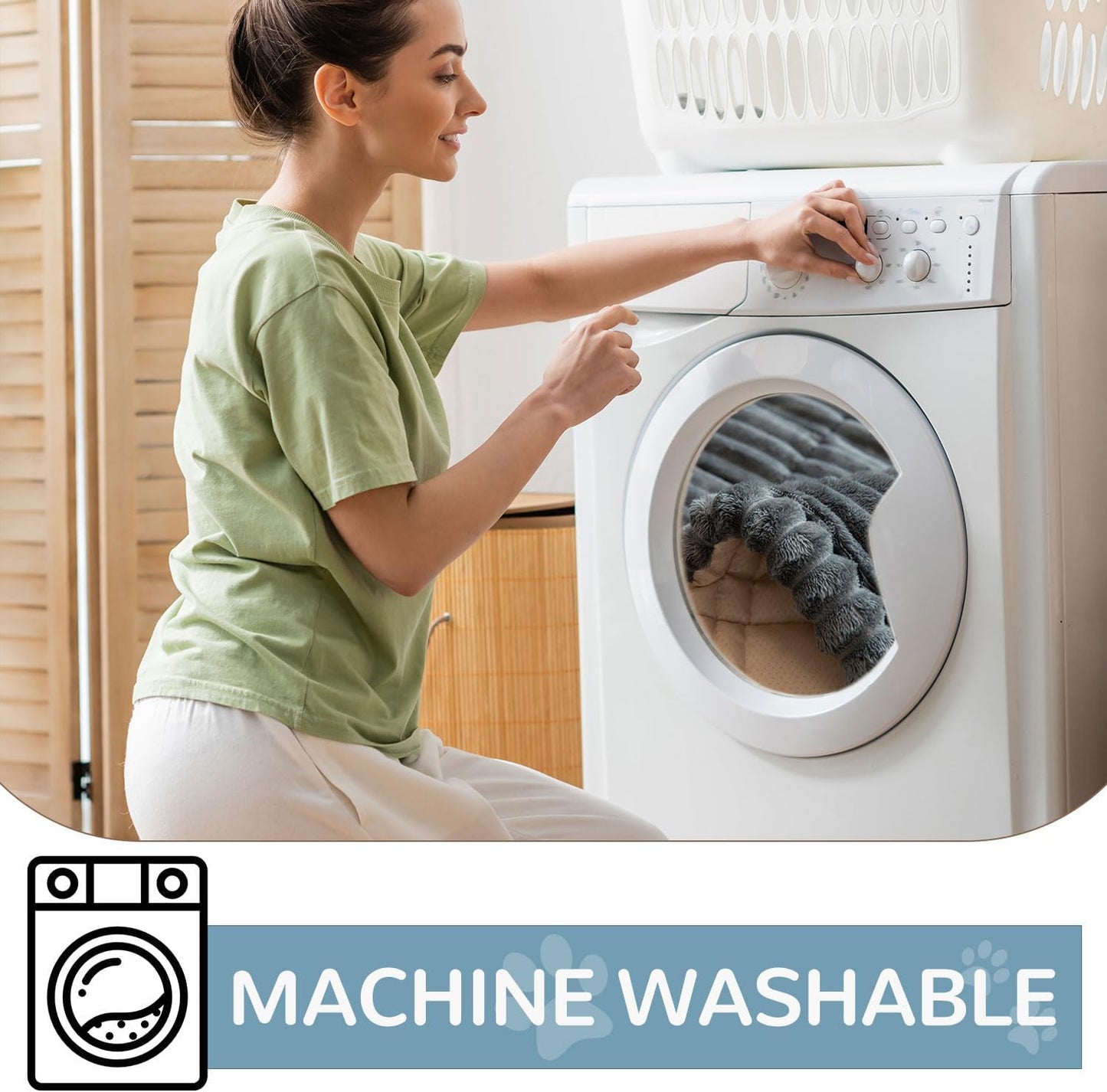 OTOB Couch Cover for Dogs Washable, Non Slip Plush Sofa Covers for 3 Cushion Couch, Fuzzy Pet Friendly Mat Bed Furniture Protector Sofa Slipcover, All Seasons (Dark Gray, 27.6" x 70.9")