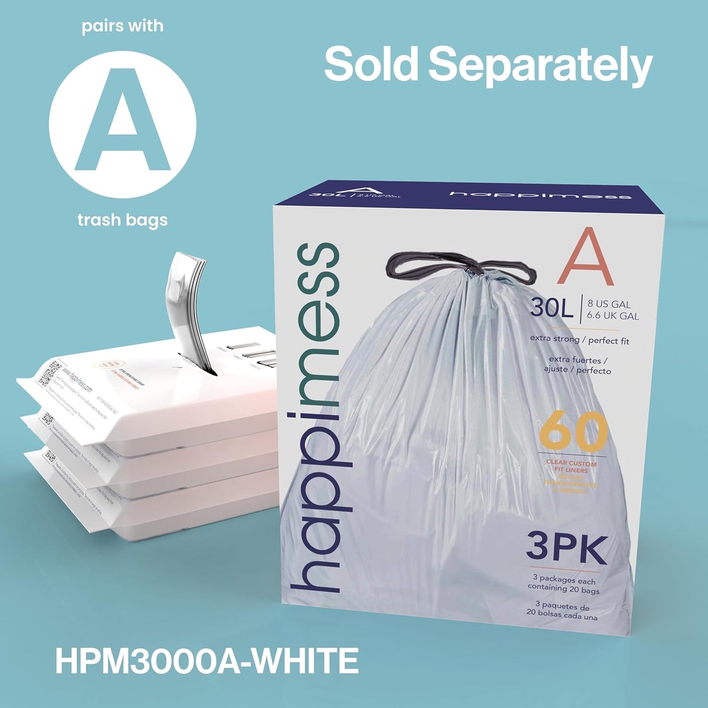 happimess HPM1011D Curtis 8-Gallon Step-Open Trash Can, Fingerprint Resistant, Modern, Minimalistic for Home, Kitchen, Laundry Room, Office, Bedroom, Bathroom, Fog Gray