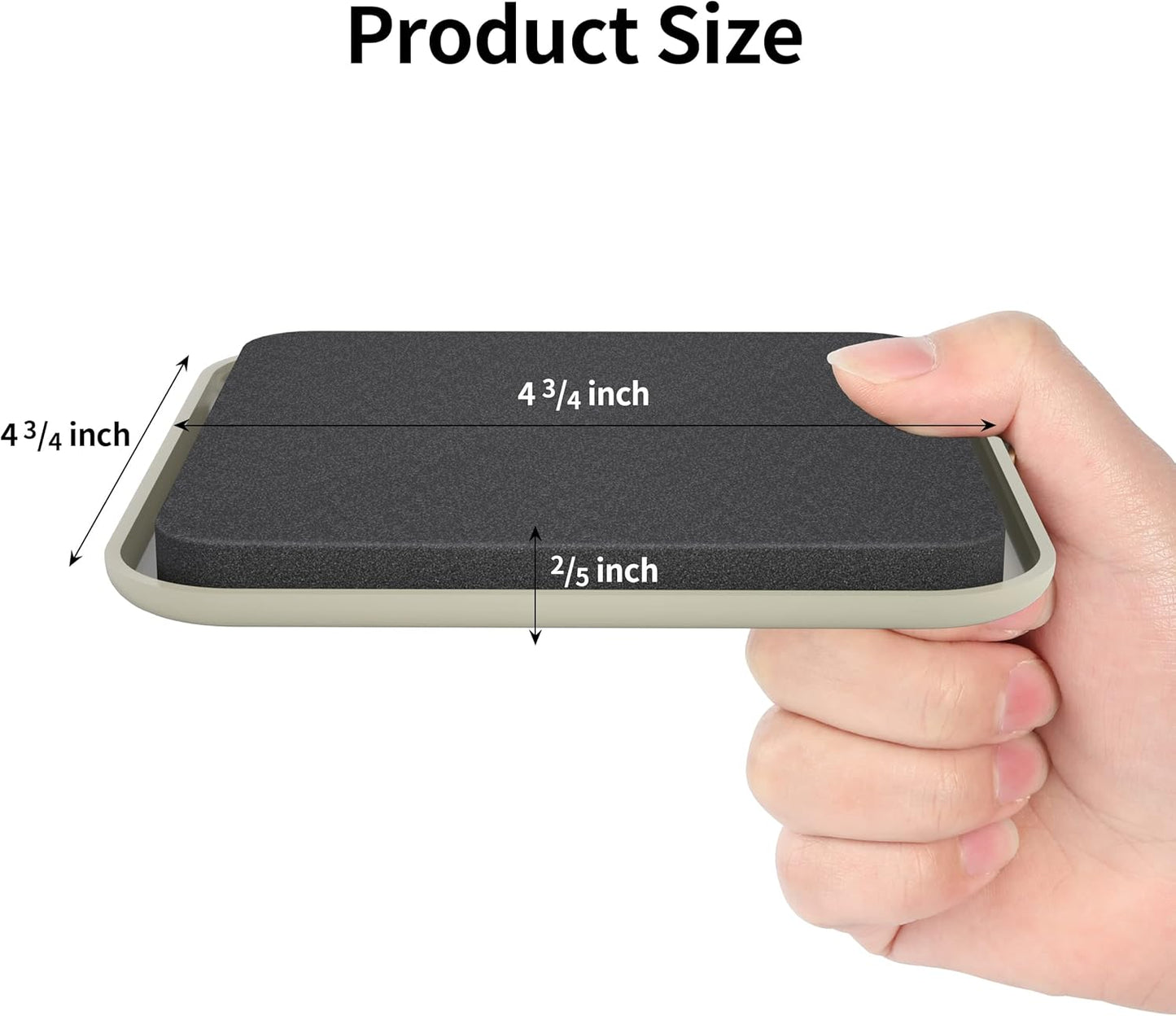 Yelanon Furniture Sliders, 8 pcs-4 3/4” Square Beige Furniture Sliders for Carpet, Heavy Duty Furniture Movers Sliders, Reusable Furniture Moving Pads, Floor Protectors for Carpet