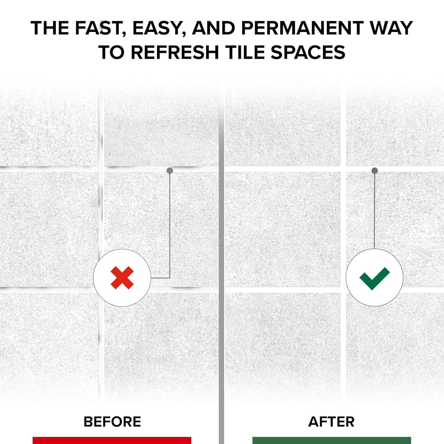 X-Protector Pen for Grout - 2 PCS, White - Ideal Grout Paint Pens to Make Grout White Again - Premium Grout Renew Pen with 2 Tips Types - Make Your Grouts Perfect Again!