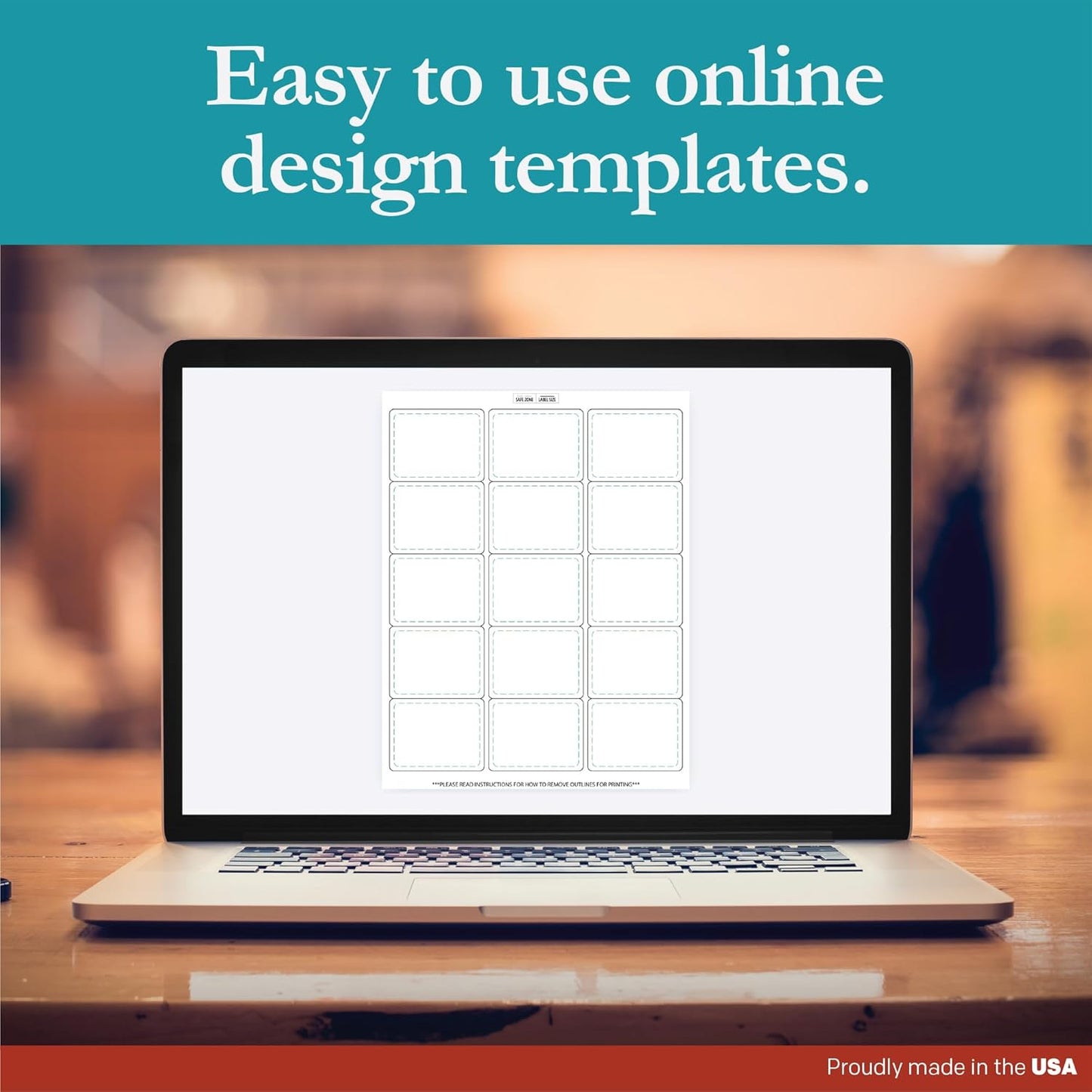 Premium Label Supply White Sticker Labels – 2.625" x 2" – Laser/Inkjet Compatible – (15 per Sheet), 1000 Sheets – 15,000 Total Adhesive Labels