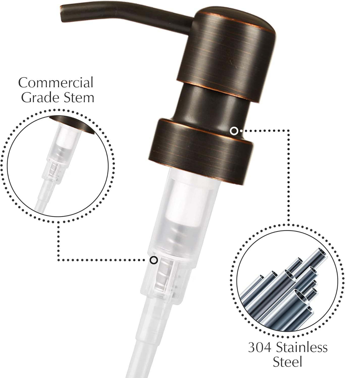 Emerson Soap Dispenser, Dish Soap Dispenser for Kitchen, Soap Dispenser Bathroom Set - Hand Soap Dispenser, Kitchen Soap Dispenser Set, Glass Soap Dispenser with Pump and Labels - 16 Oz | 2 Pack