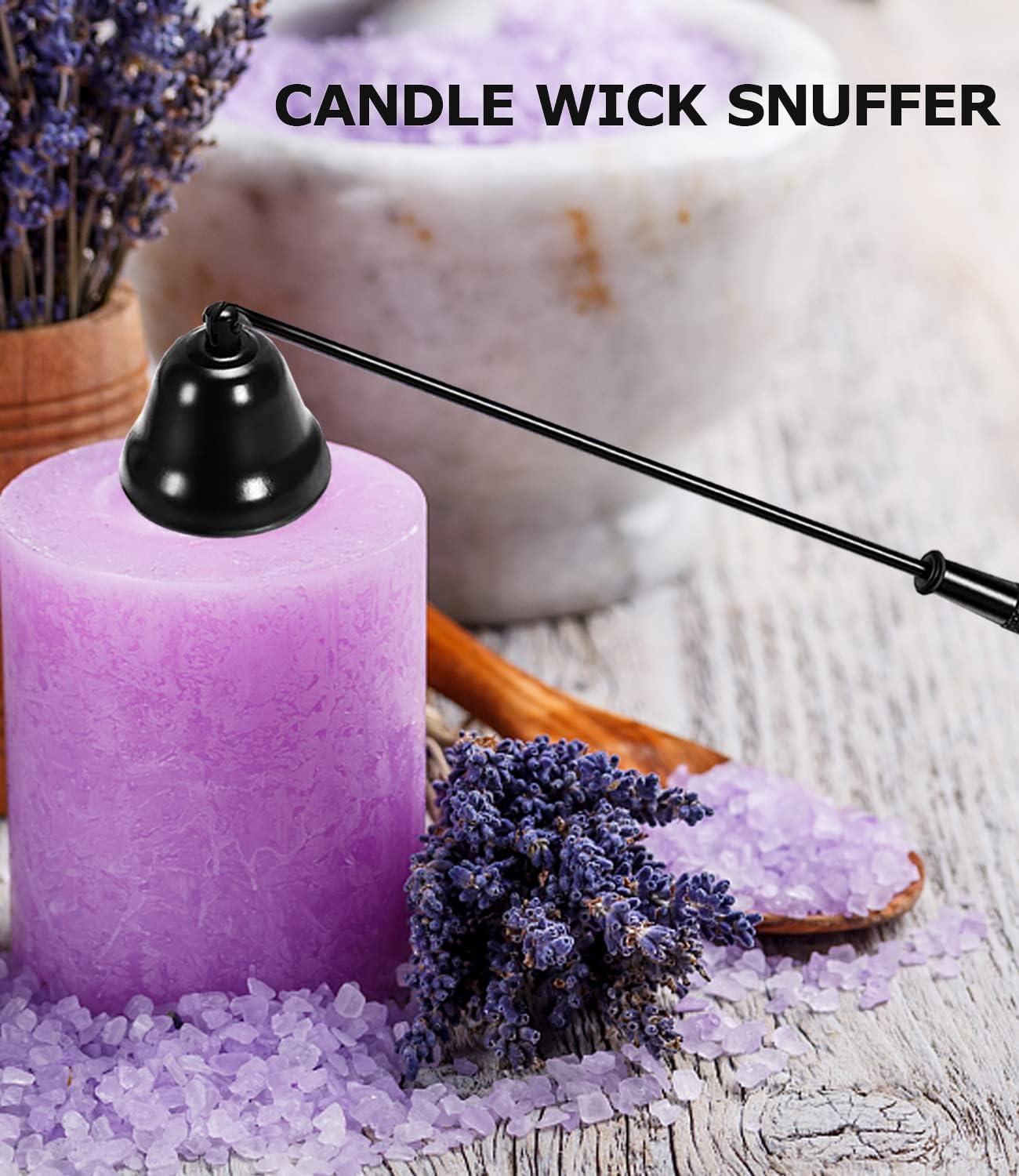 4 IN 1 Candle Wick Trimmer, Electric Candle Lighter Rechargeable, Candle Snuffer, Candle Wick Cutter, Candle Wick Dipper Accessory Candle Making Kit,with Portable Bag for Gifts Candle Lovers (Black)