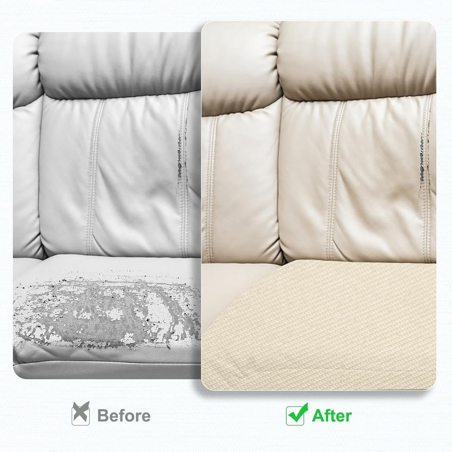 PATIKIL 8x11 Inch Linen Repair Patches, 2Pcs Self-Adhesive Fabric Patch for Sofas Tote Bags Furniture Car Seats Clothes Tents, Brown