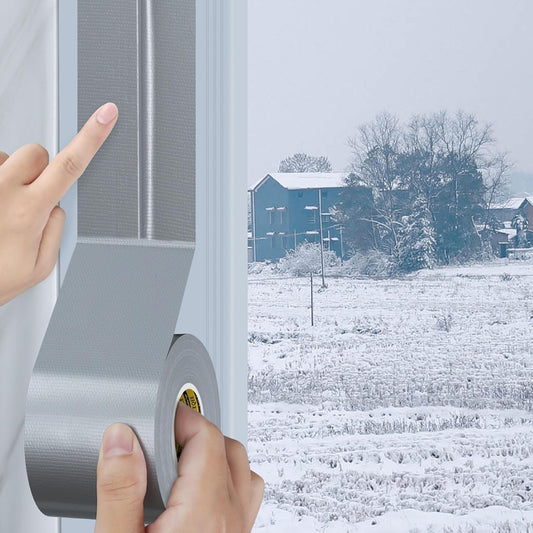 Cloth Duct Window Seal Strip Tape for Winter, 1.89in x 66FT, Weather Stripping Sealing Insulation Tape for Windows and Door, Easy Tear Sealer Draft Blocker Silver