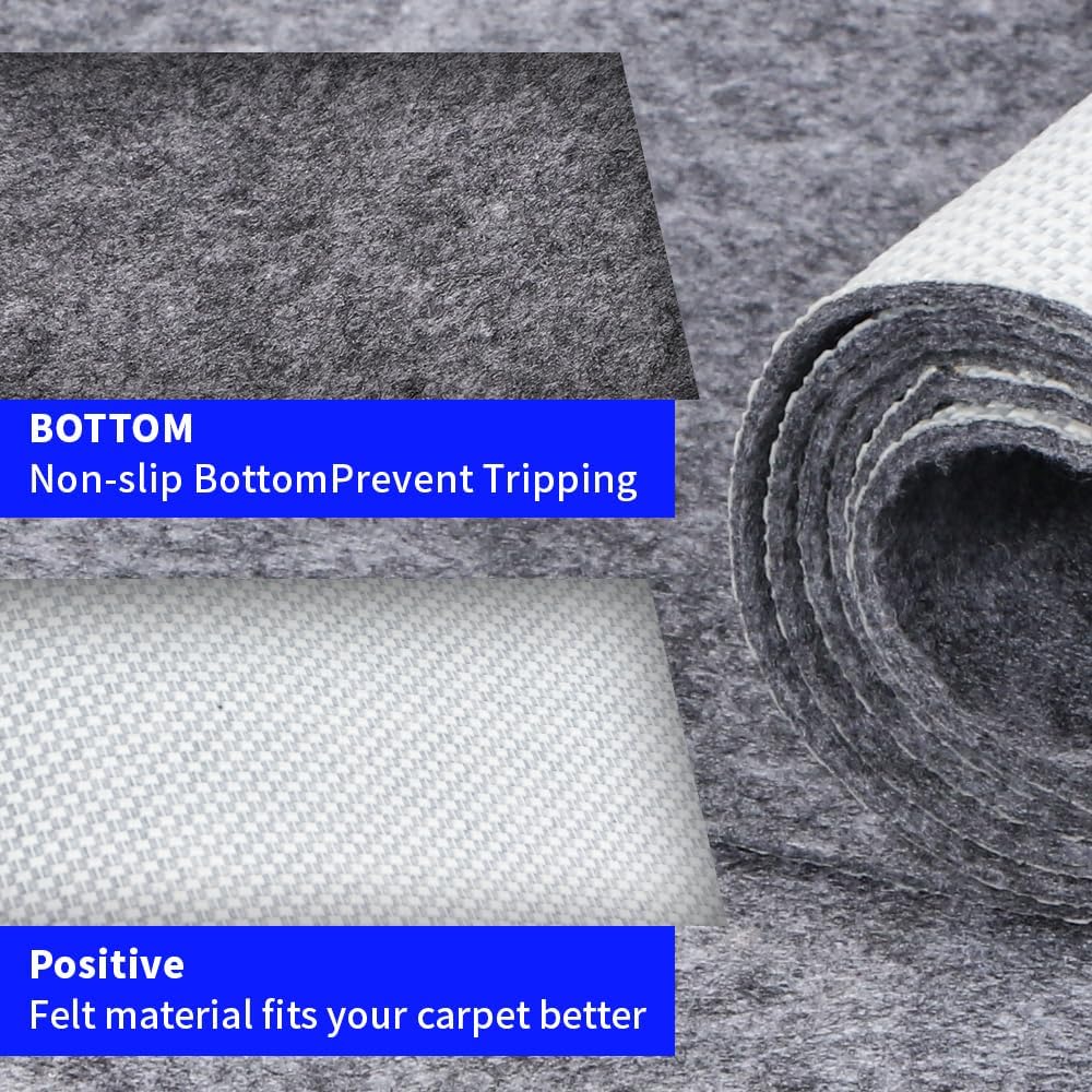 100% Waterproof Non-Slip Rug Pad 6x9 for Large Area Rugs Durable Felt Floor Protection pad for All Floors, Suitable for Cutting. Rug Pads Keep Rugs in Place and Provide Cushioning