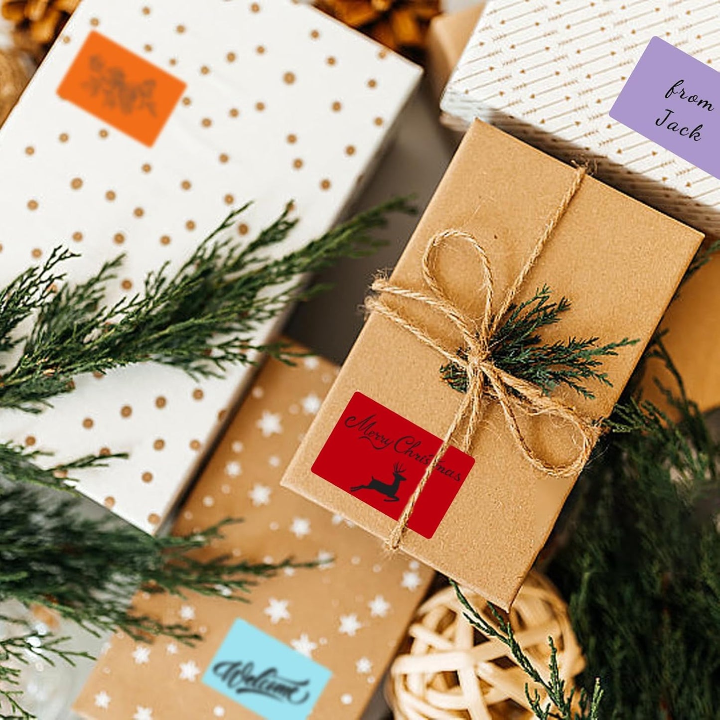 2×3 Inch Orange Removable Thermal Labels,Writeable,Removable,Thermally Printable,300 Sheets per Roll with Perforated Lines