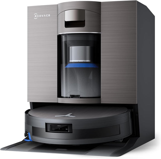 ECOVACS DEEBOT X11 OmniCyclone Robot Vacuum and Mop, PowerBoost Charging, OZMO Roller 2.0 Instant Self-Washing Mop, 19,500Pa Blast Suction, Bagless OmniCyclone Station, AIVI 3D Smart Navigation