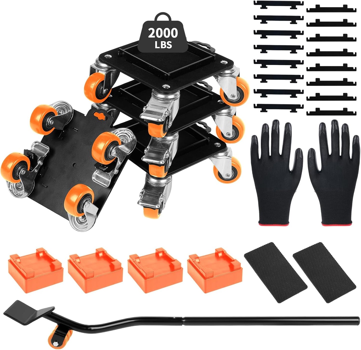 Furniture Dolly & Furniture Movers with Wheels – Furniture Lifters for Heavy Furniture – Lift and Wheel Combo Furniture Mover with Moving Furniture Gliders – Furniture Moving Wheels for Home & Office