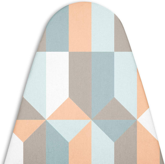 Encasa XO Ironing Board Cover and Pad - Thick 4mm Felt, Heat & Scorch-Resistant, Fits Standard Large Boards 54"x15", Elastic Bungee Cord Tightening, Easy Fit, Stain-Safe Dye, Blocks