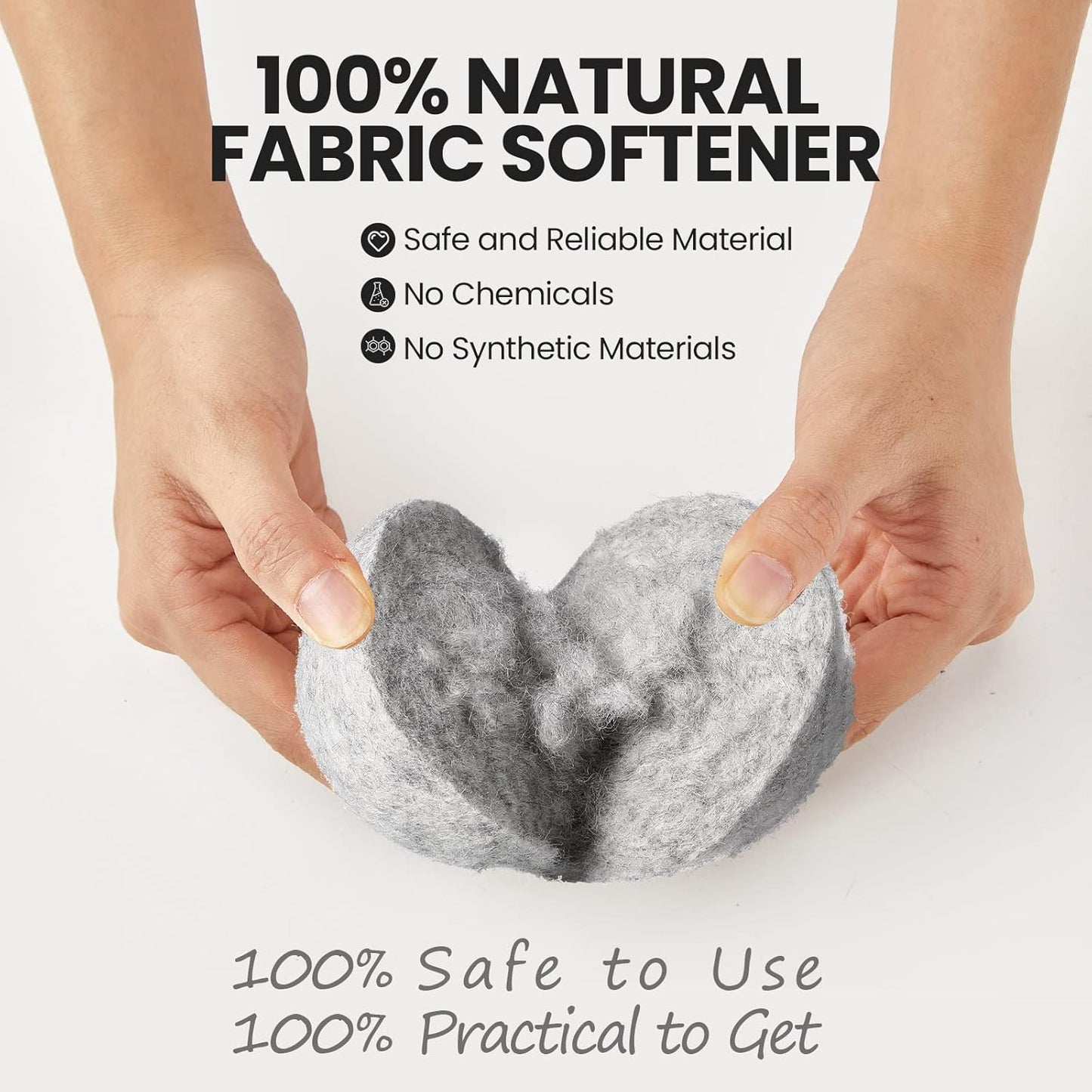 42 Pieces Wool Dryer Balls Set 40 Reusable Wool Balls with 2 Muslin Bags Laundry Balls Fabric Softener Ball Anti Wrinkle Anti Static Saving Energy and Time