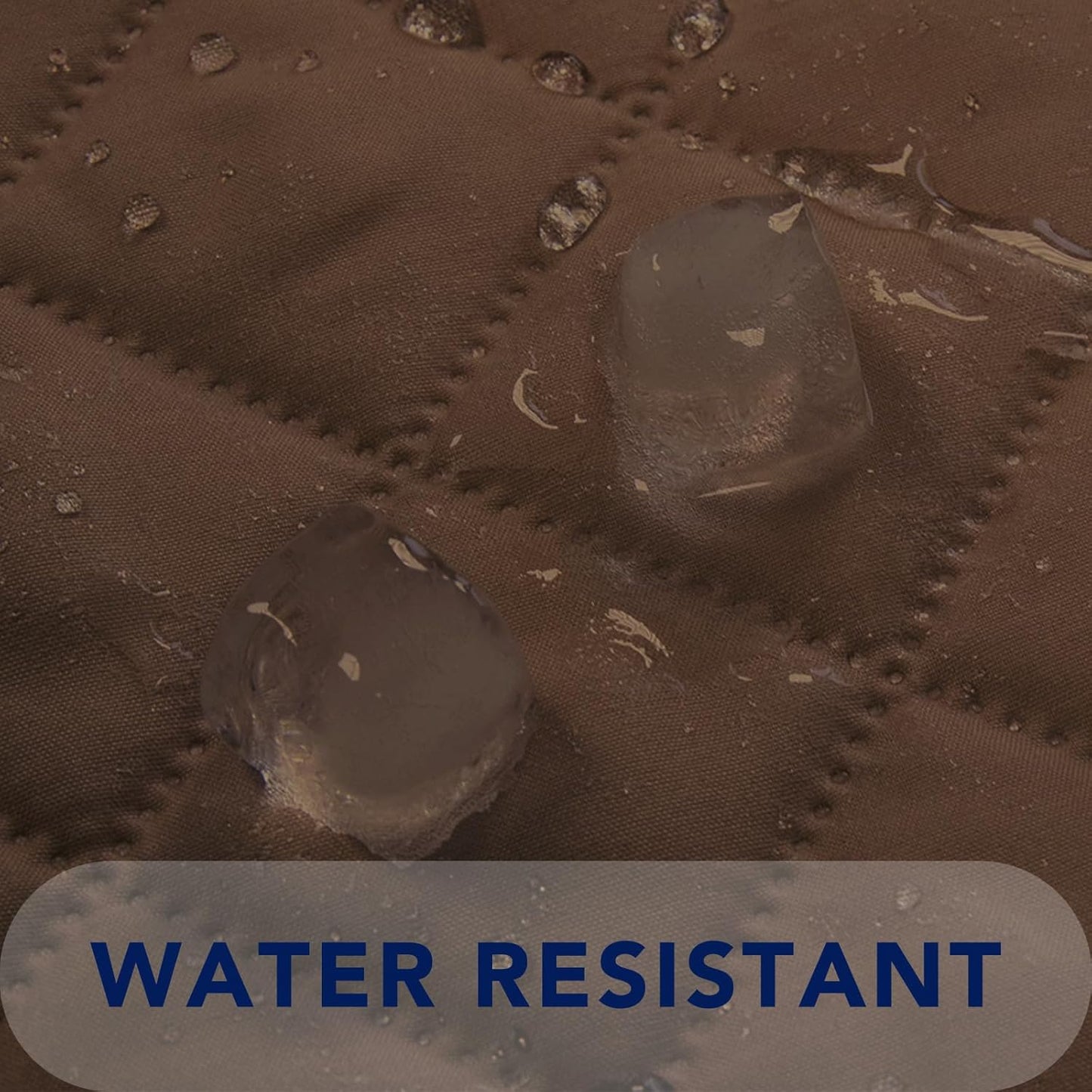 PureFit Reversible Quilted Sofa Cover, Water Resistant Slipcover Furniture Protector, Washable Couch Cover with Non Slip and Elastic Straps for Kids, Dogs, Pets (Oversized Sofa, Coffee/Ivory)