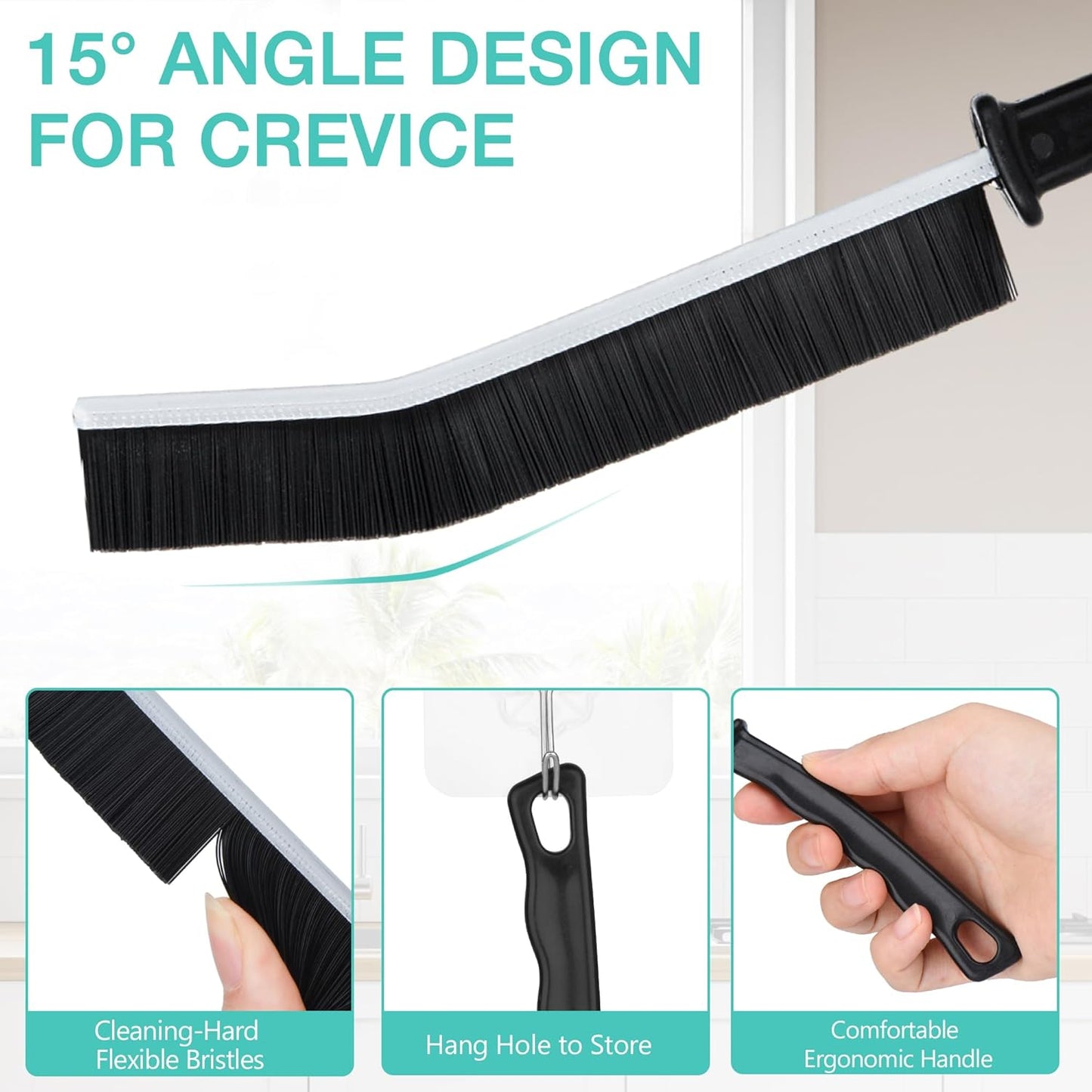 Crevice Cleaning Brush,12 Pcs Cleaning Supplies Cleaning Brush Tools,Hard Bristle Cleaning Brushes for Household Use Bathroom Tiles Kitchen Corner,Sink,Teapot, Bottle,Blender Practical and Durable