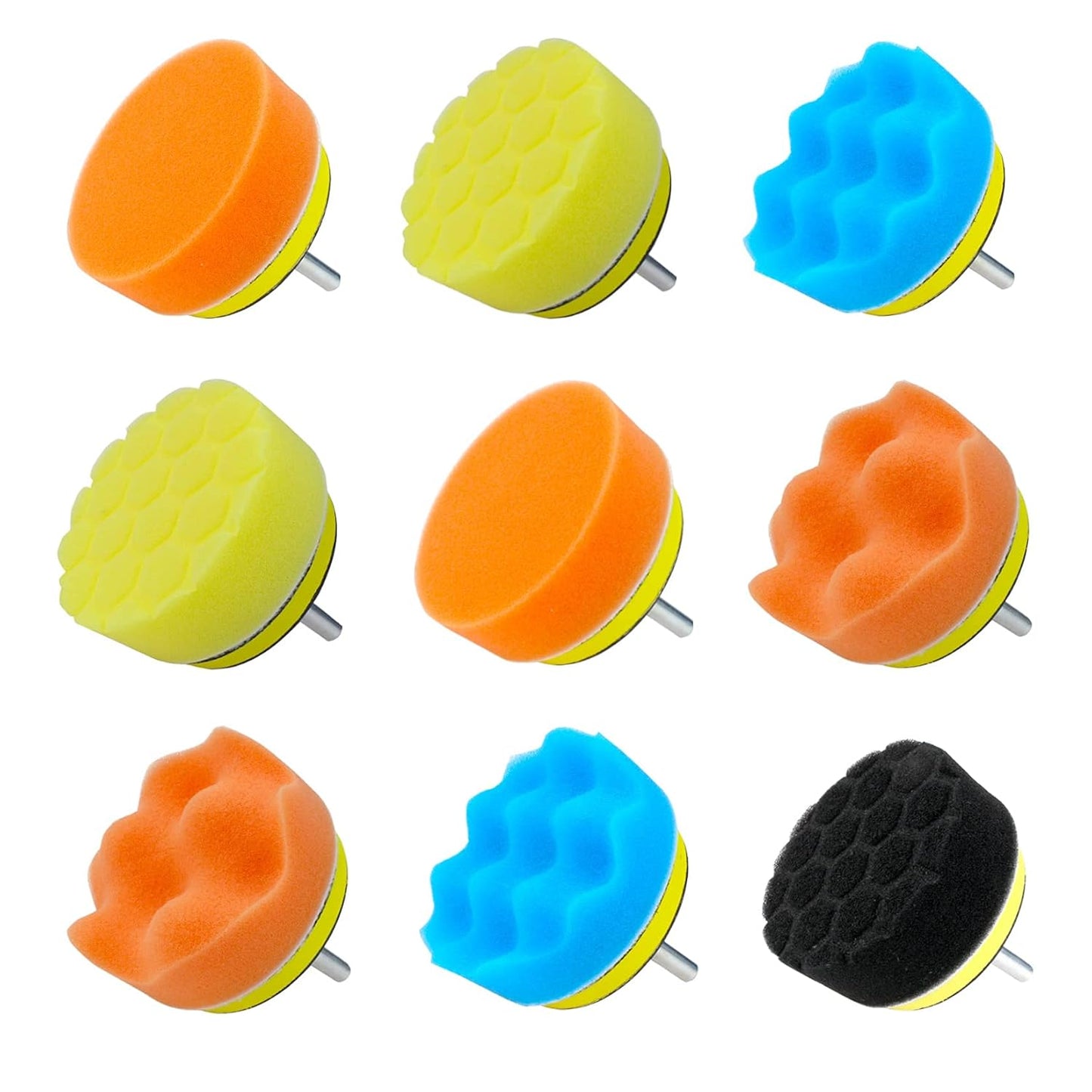 Car Foam Polishing Buffing Kit, Polishing Buffing Pads, Wool Pads,Polishing & Buffing Wheels, for Headlights & Body Foam Wax & Buffer Kits (27)