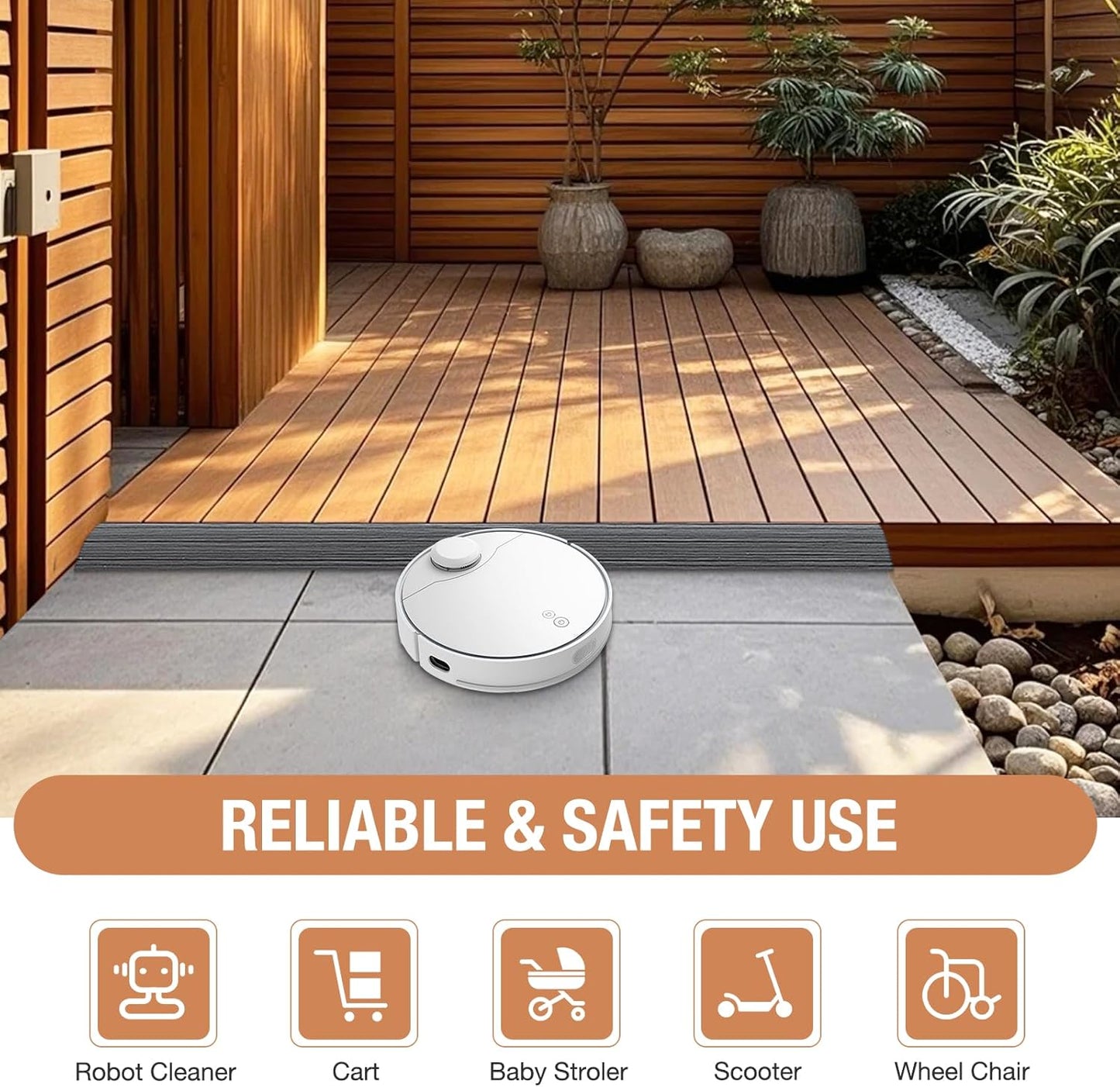 Floor Transition Strip Self Adhesive Vinyl Door Threshold for Doorways Carpet Edging Trim Overlap Edge Reducer for Laminate Floor, Carpet, Tile (Deep Gray Wood Grain, 3/5" to 4/5", 6.6Ft)