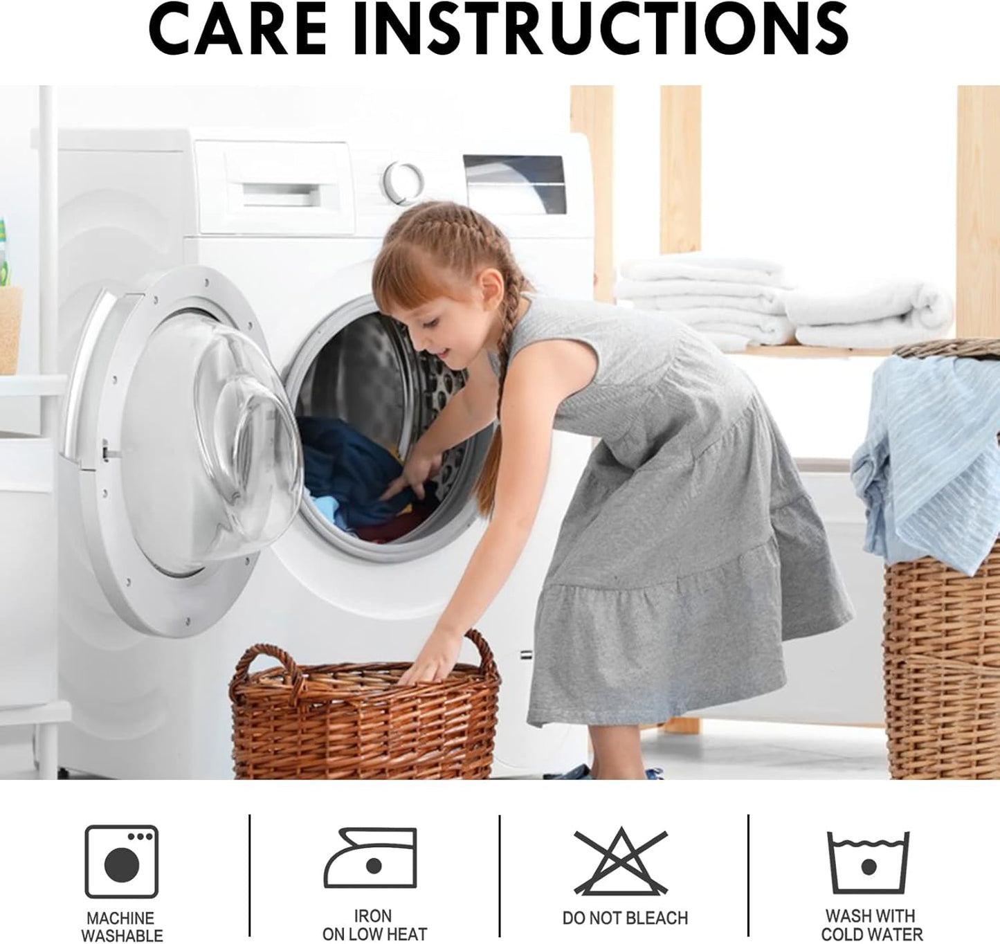 DWCN White Curtains for Living Room Thermal Insulated, 50% Light Blocking Curtains for Bedroom, Dining Room Window, W 38x L 54 Inch, Set of 2 Rod Pocket Curtain Panels