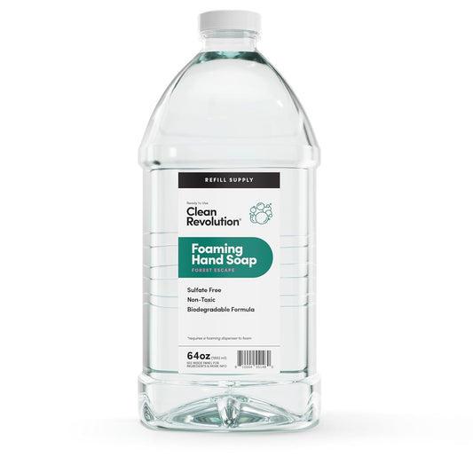 Clean Revolution Foaming Hand Soap Refill Supply Container, Ready to Use Formula, Forest Escape Fragrance, 64 Fl Oz (Pack of 1)