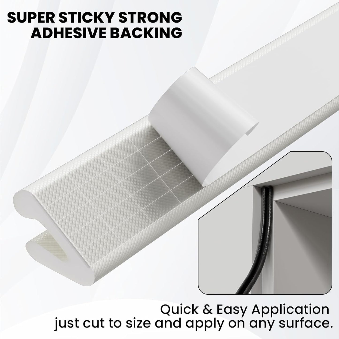 V Shape Foam Weather Stripping Door Frame Seal Strip 33FT White, Draft Stopper, Insulation Winter, Weatherstripping, Gap Sealing, Soundproofing, Self-Adhesive Used for Exterior Front Door Side