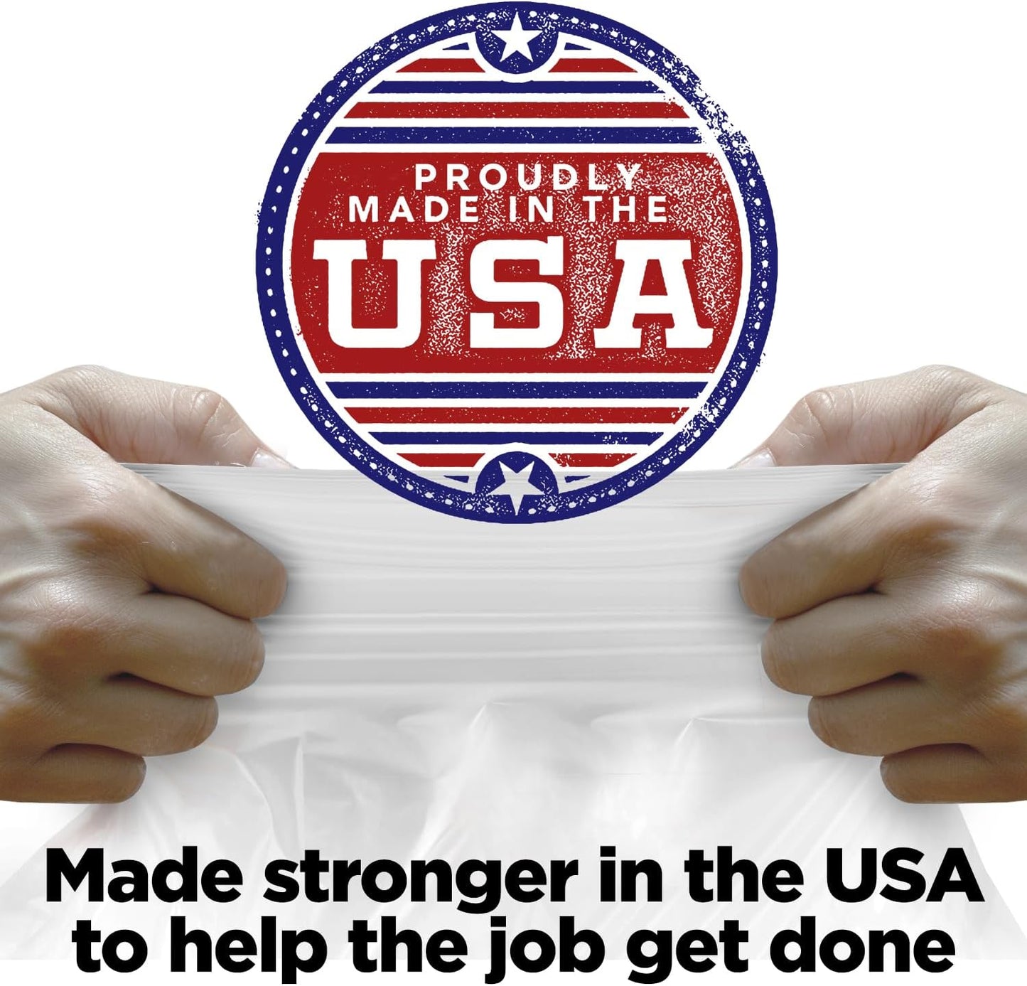 30-33 Gallon Clear Trash Bags Heavy Duty (250 COUNT) - Clear Recycling Garbage Bags 30+ Gallon, 32 Gallon - Made in USA