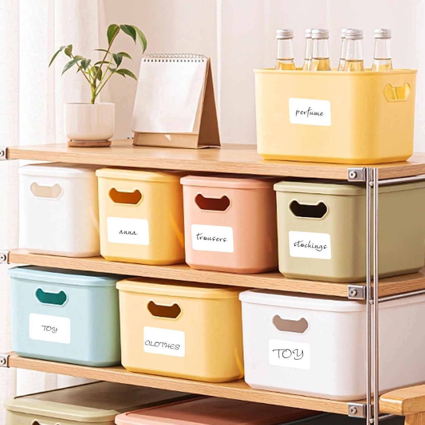 1×2 Inch White Removable Thermal Labels,Waterproof Thermal Label,800 Sheets per Roll with Perforated Lines