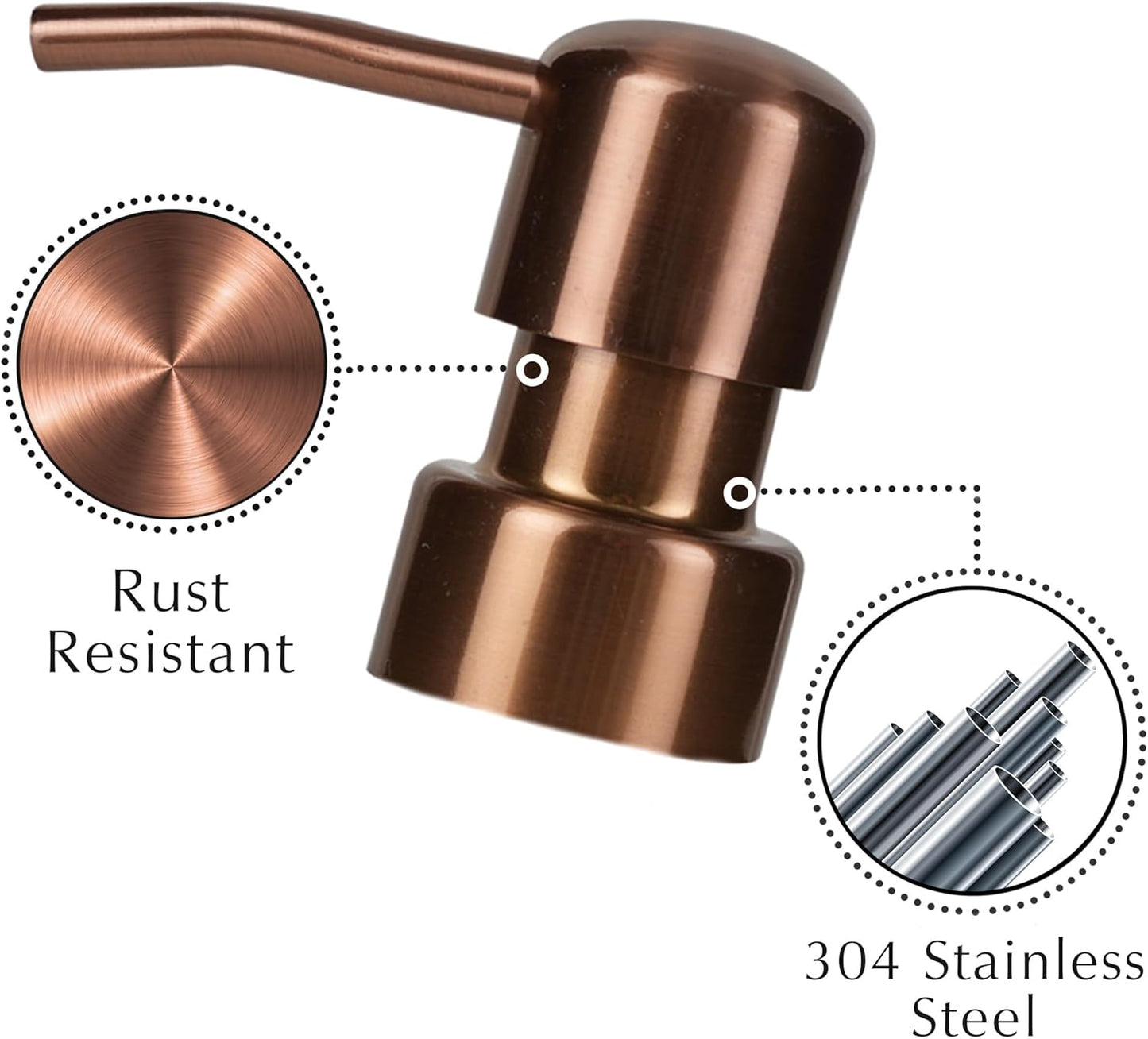 Emerson Essentials Soap Dispenser, Dish Soap Dispenser, Soap Bottle Bathroom Set, Hand Soap Dispenser, Kitchen Soap Dispenser Set - Glass Soap Dispenser with Pump and Labels, 16 Oz, 2 Pack