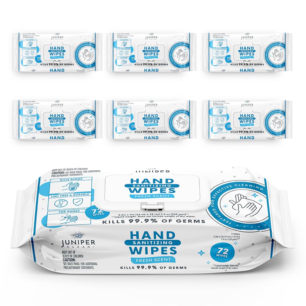 Hand Sanitizing Wipes, 432 Count Soft Flow (Pack of 6)