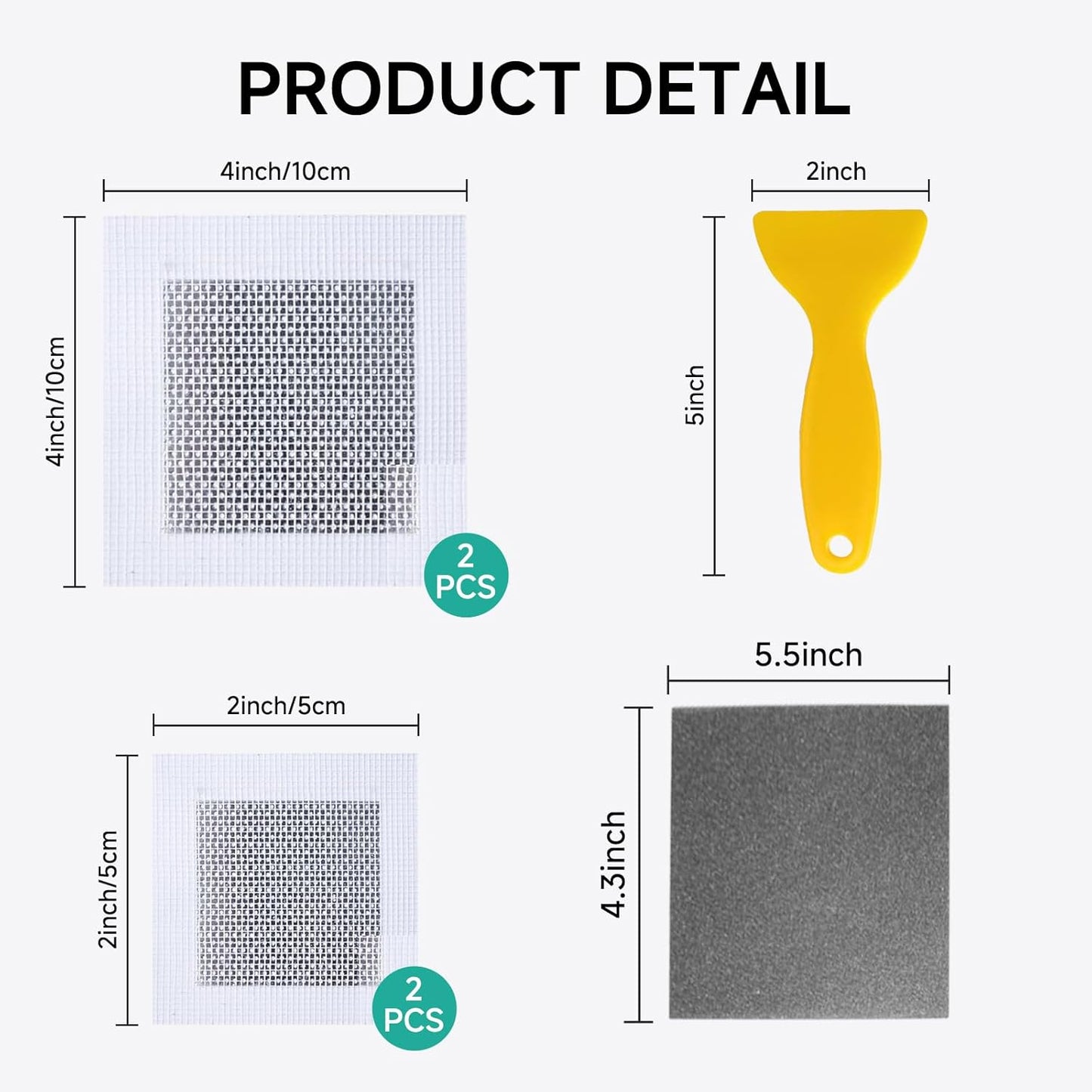 Drywall Repair Kit - 32 OZ Wall Spackle Paste with Self Adhesive Metal Patch, Dryall Repair Patch Kits, White Wall Putty Hole Filler, Quick and Easy Solution for Holes, Cracks and Gaps