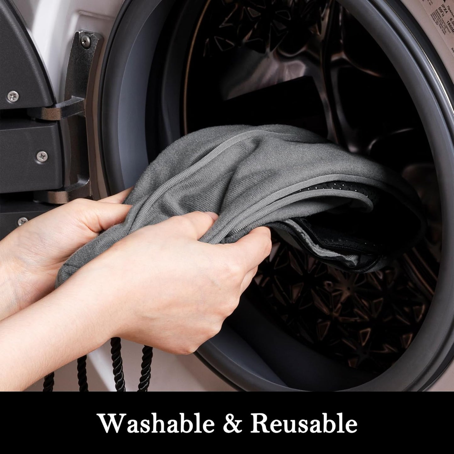 Sunolga 36" Door Draft Stopper Blocks Hot and Cold Air with Removable Washable Cover for Gaps Up to 3", All-Season Seal for Noise, Door Sweep for Bottom of Door and Window, Home Essentials, Gray