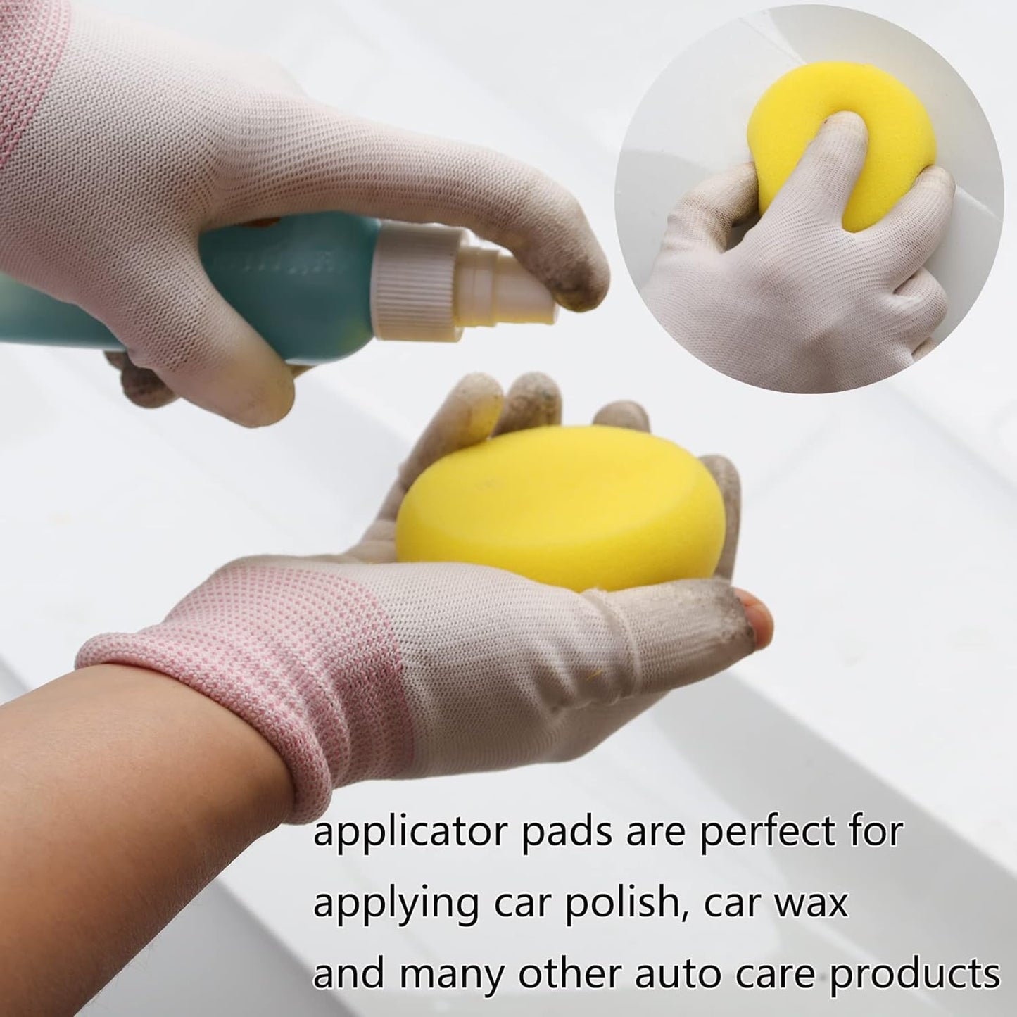 104PCS Car Headlight Restoration Kit - 3Inch Sanding Discs, Wool & Sponge Buffing Pads, Interface Pad for Car Washing, Cleaning, Waxing