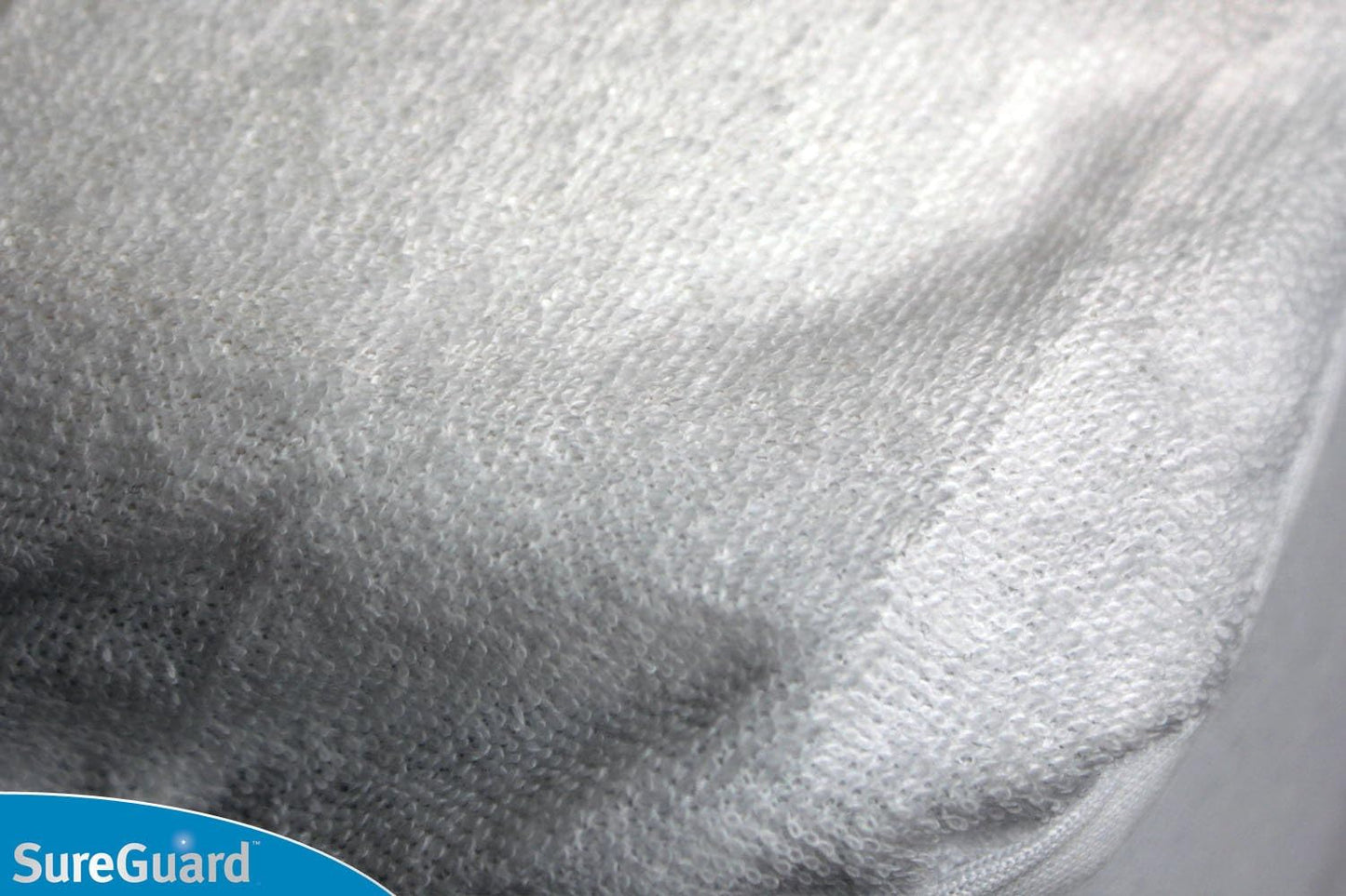 SureGuard Full Extra Long (XL) Mattress Protector - 100% Waterproof, Hypoallergenic - Premium Fitted Cotton Terry Cover White