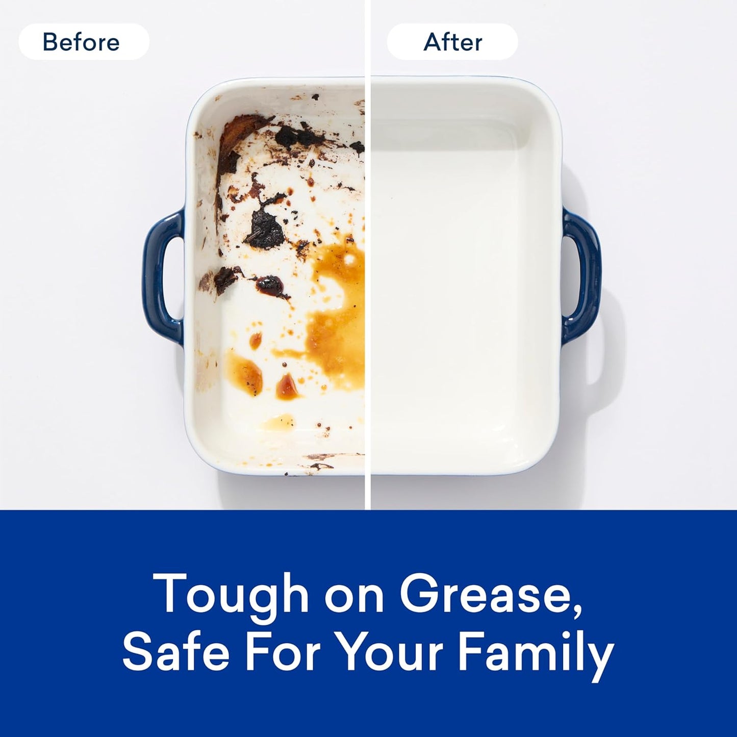 BLUELAND 100% Plastic-Free Dishwasher Detergent Tablets, Starter Set, 60 Count with tin, Free & Clear, Eco-Friendly Dishwashing Pods, Natural, USDA Certified biobased