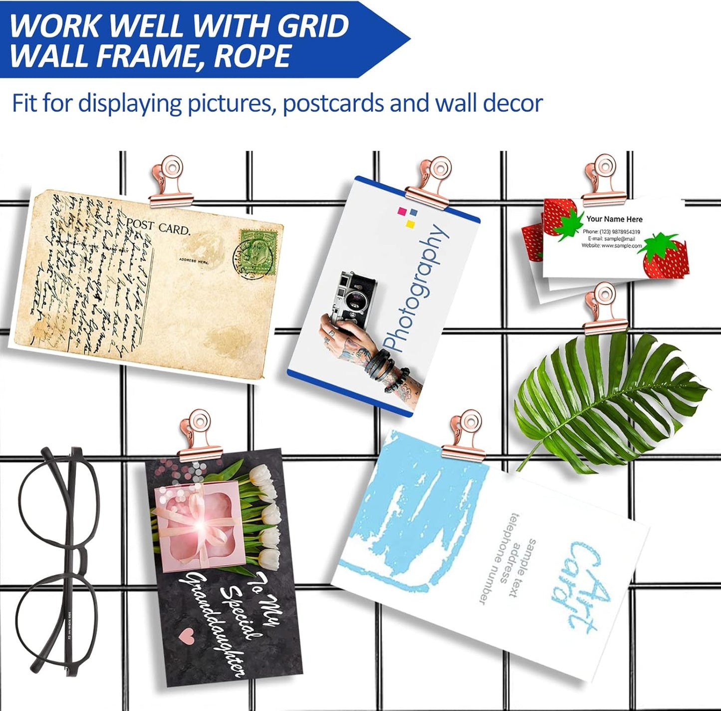 30 Pack Small Rose Gold Bull Clips, 1.22 Inch Mini Metal Hinge Clips for Office, Home, School, Shops