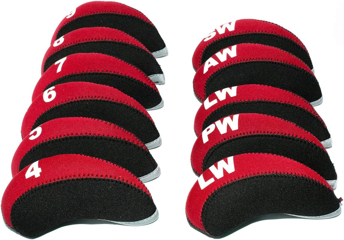 Golf Iron Club Head Covers Headcovers Set, Neoprene Golf Wedges Protective fits Taylormade M5 M6 Callaway PXG, Lightweight, Lob Wedge,Sand Wedge