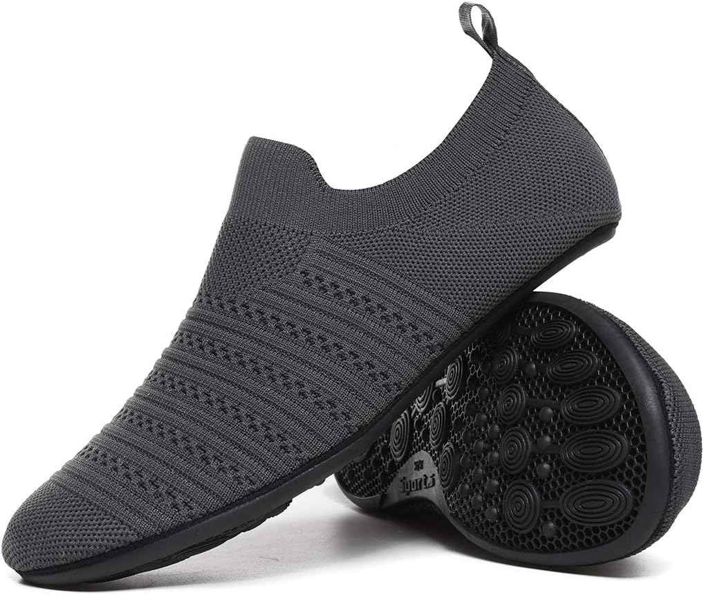 Adult Indoor House Slippers Socks Lightweight Non Slip Grip House Home Shoes for Women Men