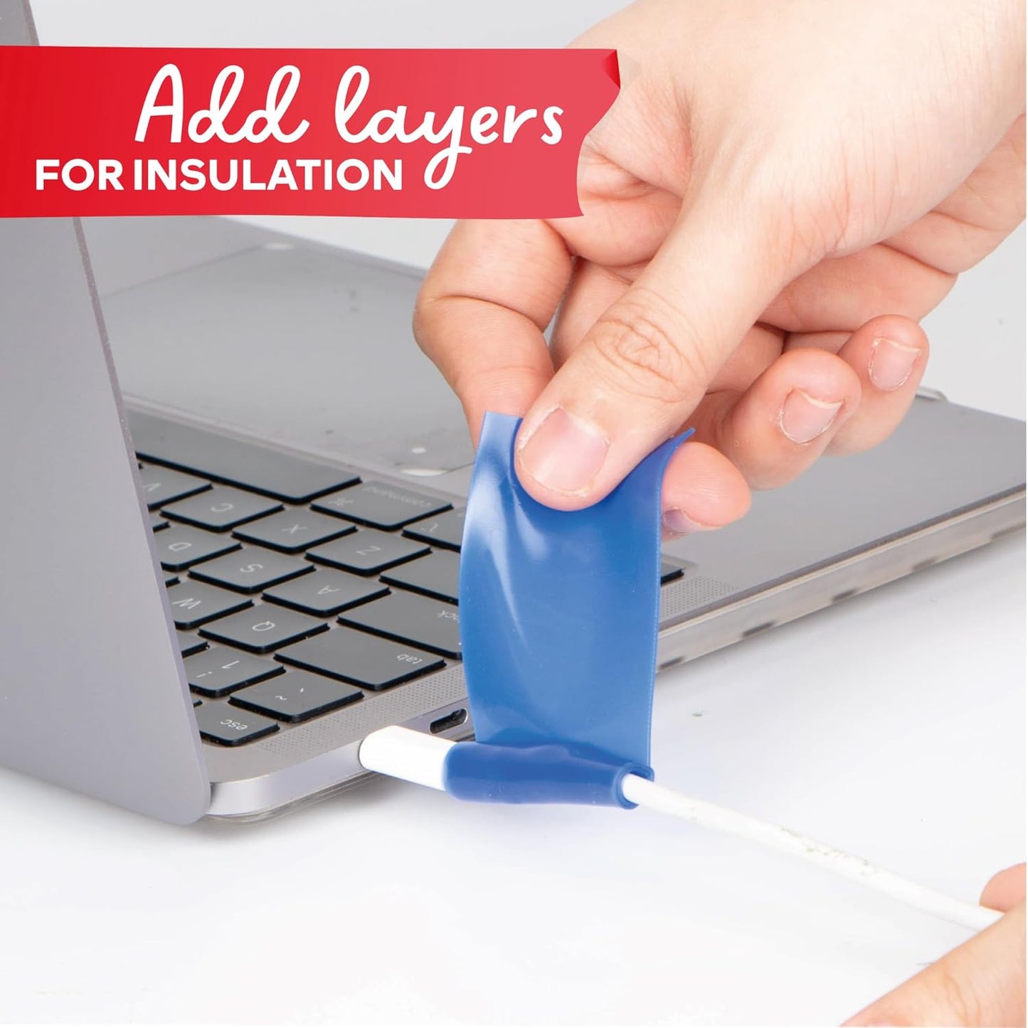 XFasten Self-fusing Silicone Tape Pro, Blue, 1.5-Inch x 15-Feet, 30 mils Extreme Silicone Pipe Fix Tape for Leak Drain Pipes, Tool Grip, Electrical Tape for High Heat Radiator Hose and Plumbing