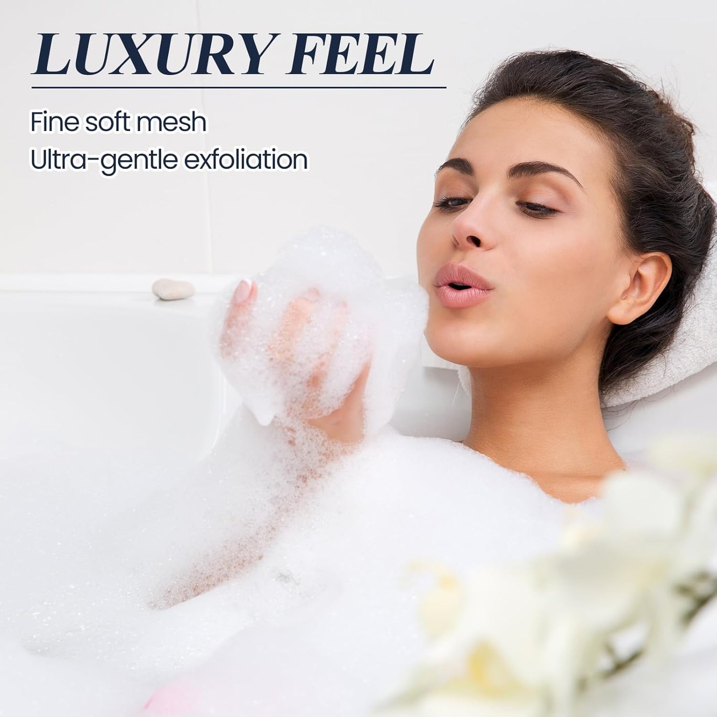 Hushee Soap Bag Bubble Mesh Bags Exfoliating Soap Pouch with Drawstring for Foaming Drying Easy Bubble Store