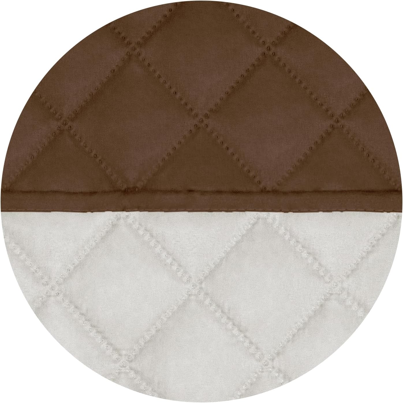 PureFit Reversible Quilted Sofa Cover, Water Resistant Slipcover Furniture Protector, Washable Couch Cover with Non Slip and Elastic Straps for Kids, Dogs, Pets (Oversized Sofa, Coffee/Ivory)
