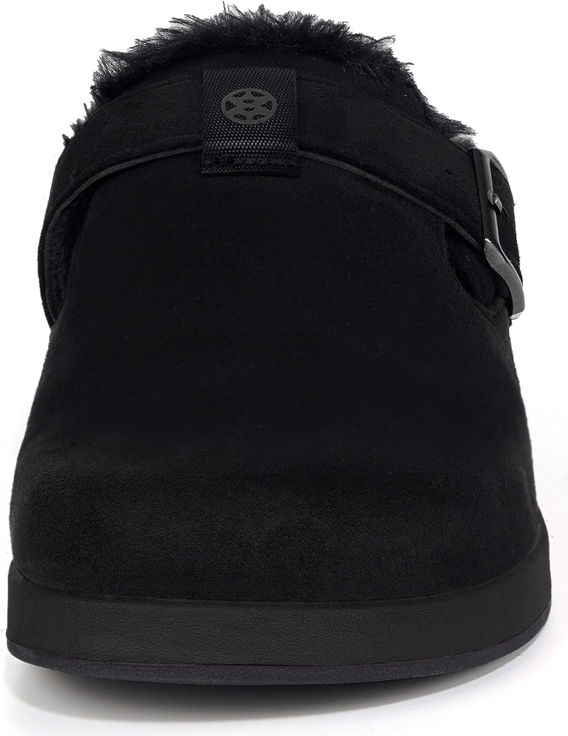 Fur Lined Clogs for Women Men Suede Winter Slippers Arch Support Slip on Mules Potato Shoes with Removable Cushion Footbed Warm Home House Shoes