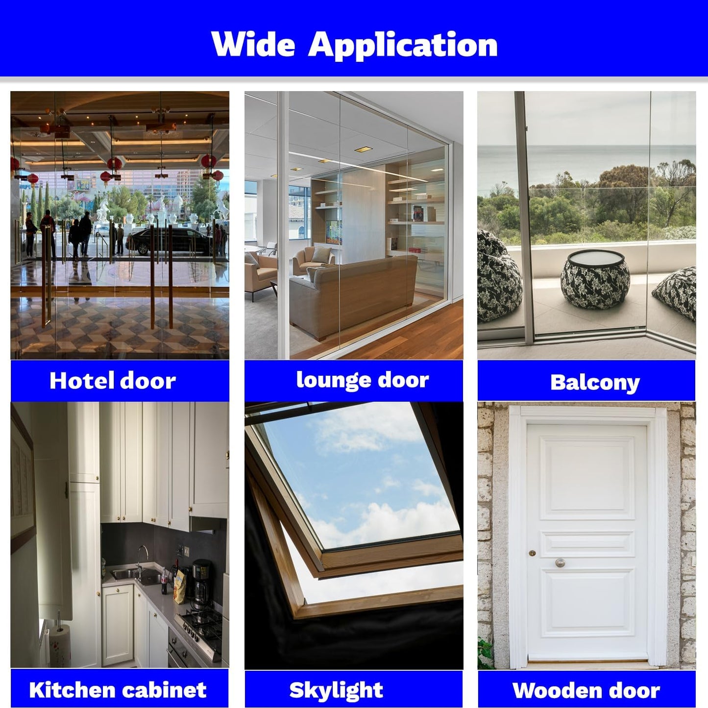 Weather Stripping Door Seal Strip 33 Feet Strip Bottom Draft Insulation Stopper Weatherproof Soundproof for Door Frame or Window Sealer Bathroom Shower Glass Gaps