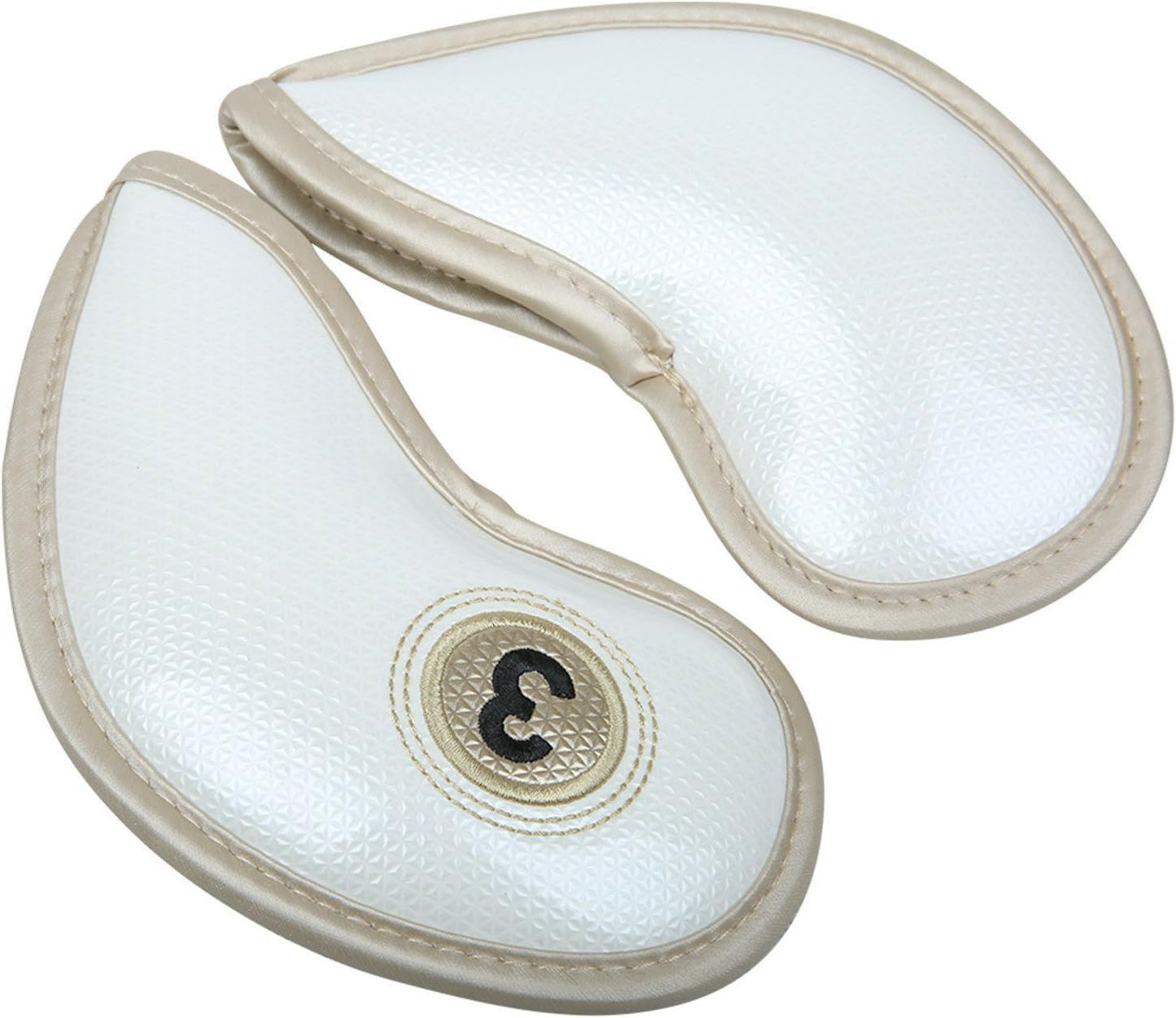 HISTAR 10pcs Crystal Pu Leather Golf Iron Head Covers Set Iron Club Headcover