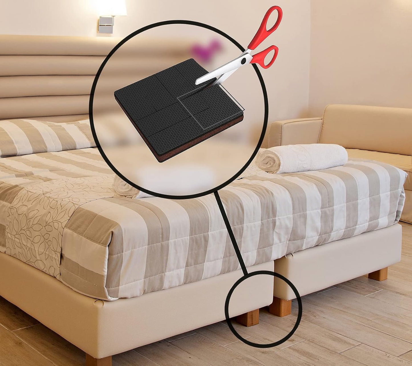 Slipstick GorillaPads Non-Slip Furniture Pads & Furniture Sliders Variety Pack (68 Pieces) Protects a Wide Range of Furniture & Floors, Whole House Furniture Gripper Slider Floor Protector Kit Black