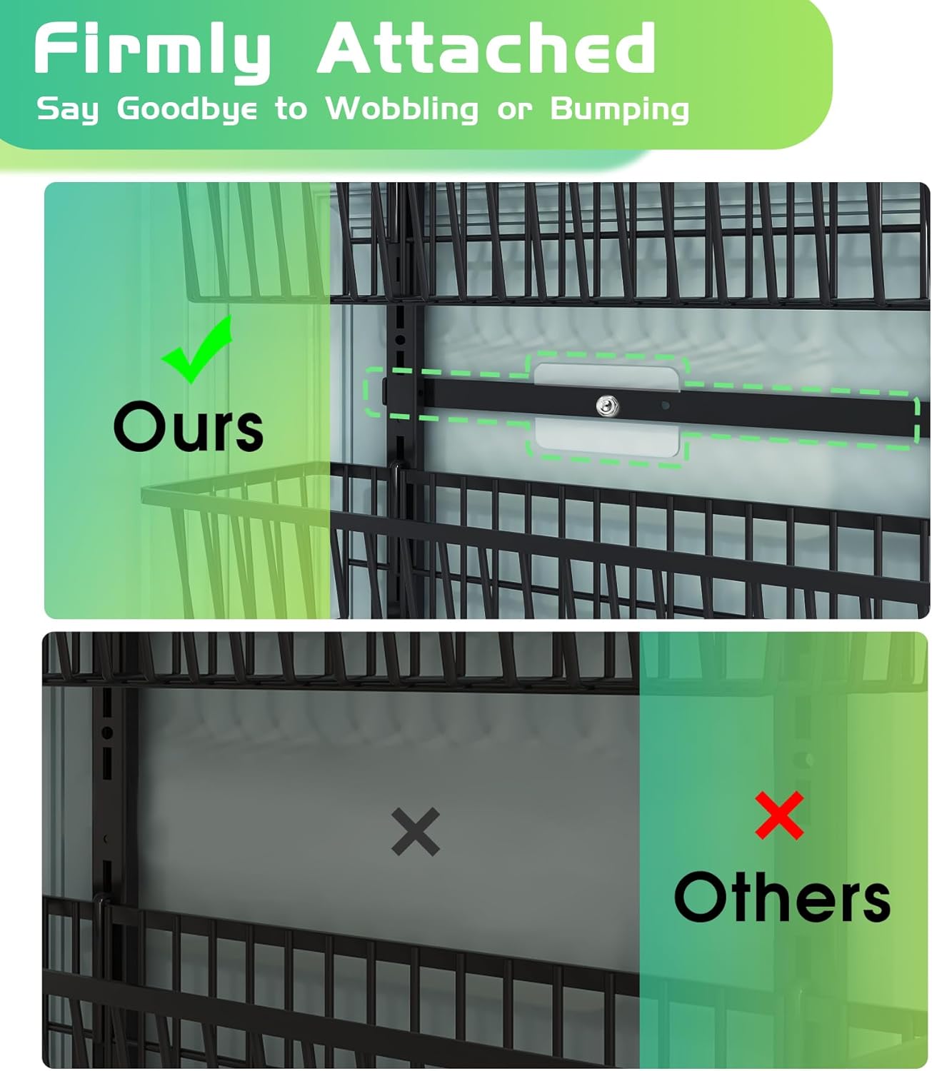 12 Inch Wide Narrow Over The Door Pantry Organizer, Pantry Organization and Storage, Black 8-Tier Metal Hanging Deep Basket Wall Spice Rack Seasoning Shelves, Home & Kitchen Essentials