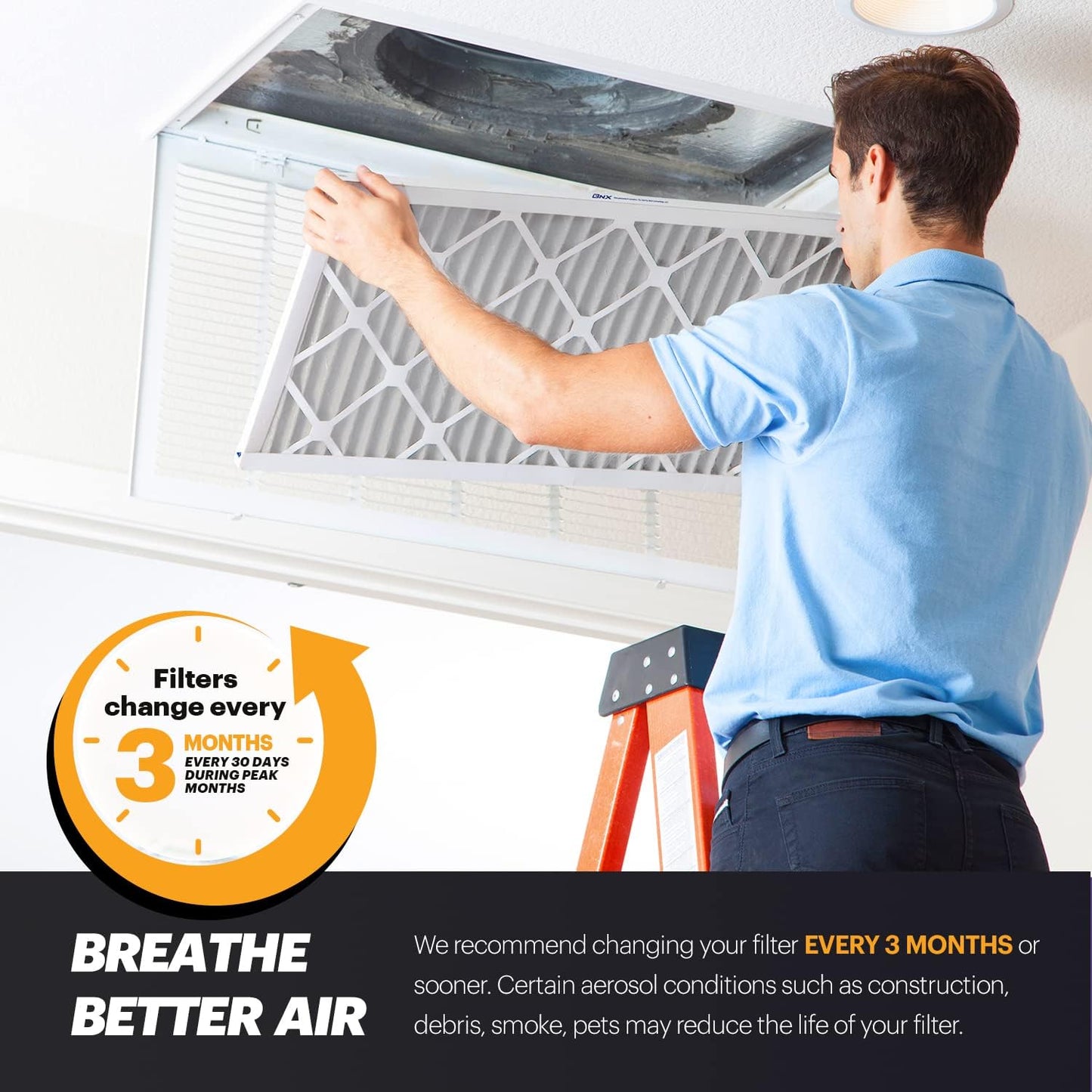 BNX TruFilter 20x22x1 Air Filter MERV 11 (12-Pack)- MADE IN USA - Allergen Defense Electrostatic Pleated Air Conditioner HVAC AC Furnace Filters for Allergies, Dust, Pet, Smoke, Allergy MPR 1200 FPR 7